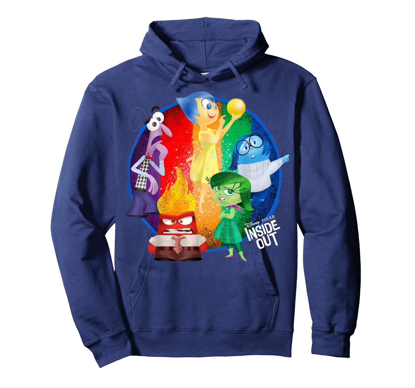 Disney Pixar Inside Out Colorful Circle Group Shot T-Shirt T-Shirt