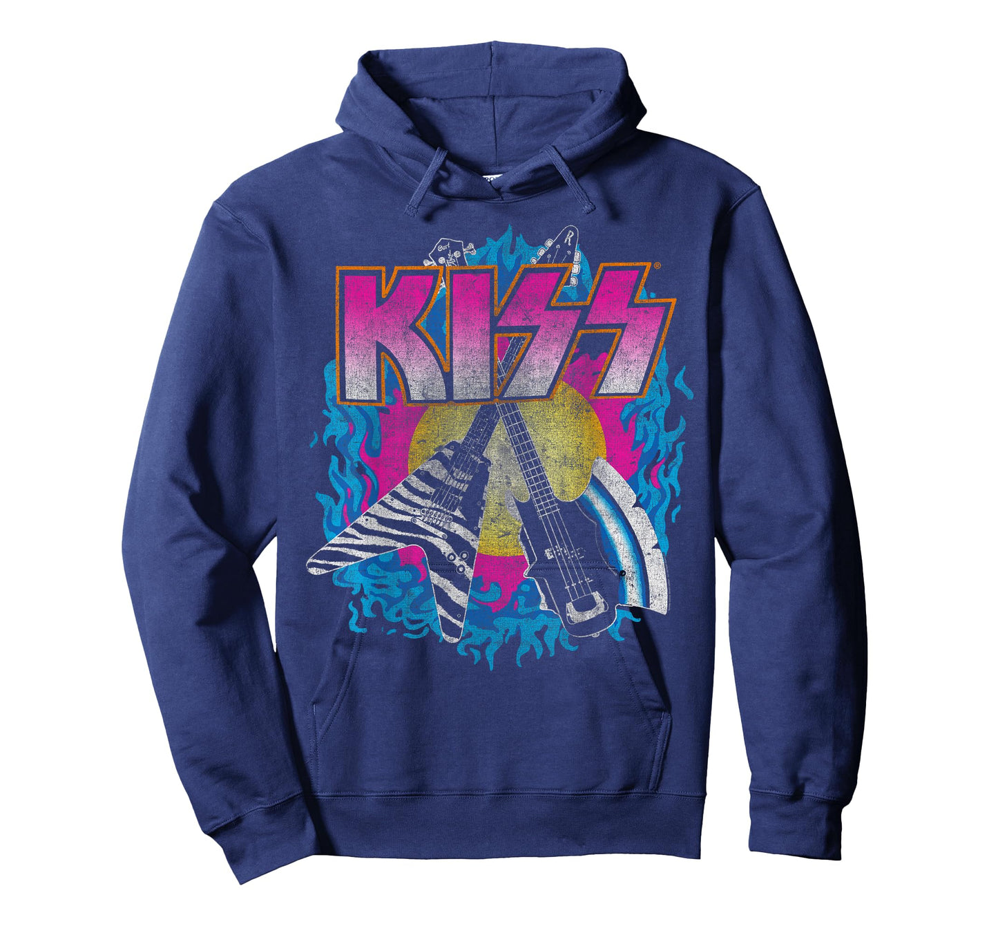 KISS - Young & Wasted Unisex Adults T-Shirt, Black, Small, Short Sleeve, Classic Fit, T-Shirt