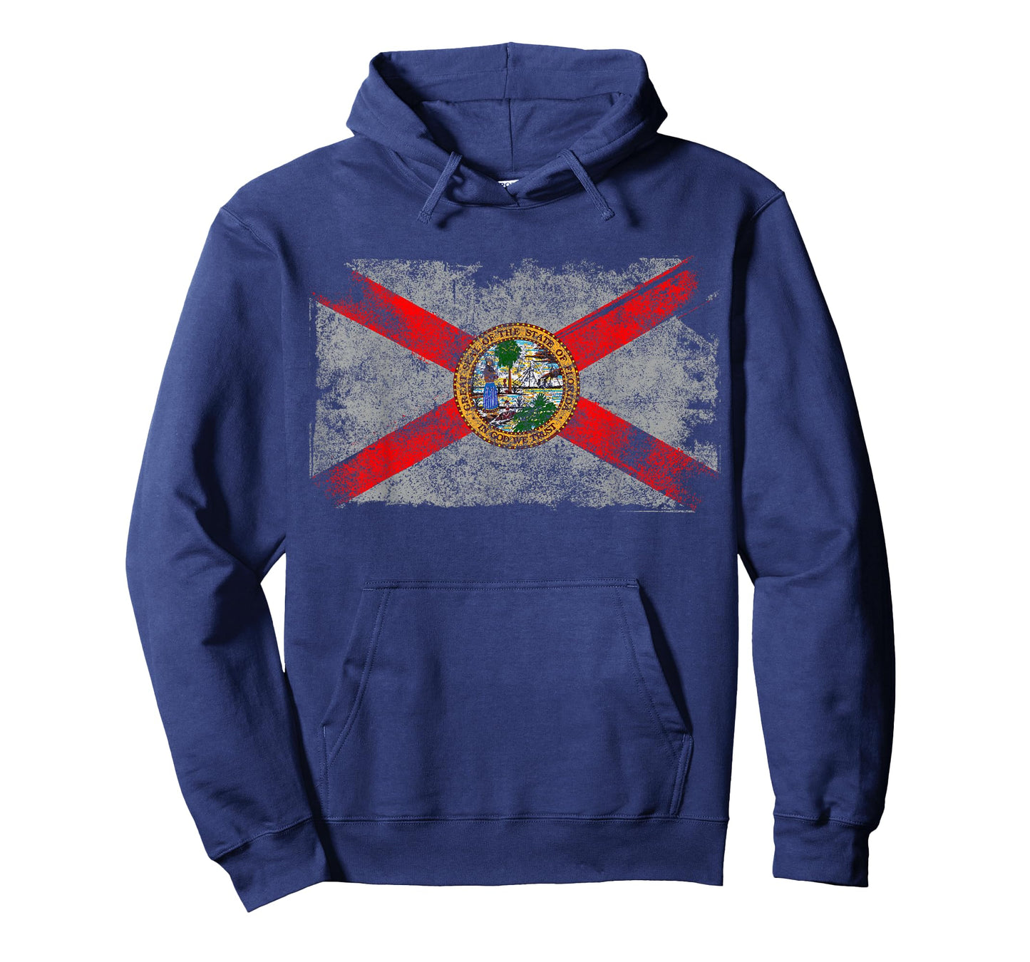 Distressed Vintage Retro USA Patriotic FL State Florida Flag T-Shirt