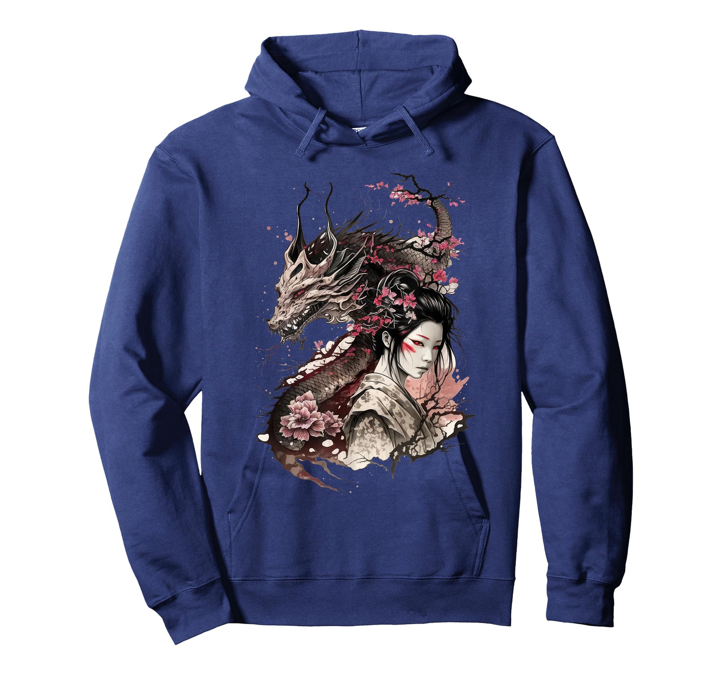 198 Sakura Japan Geisha Japanese Dragon Cherry Blossom T-Shirt