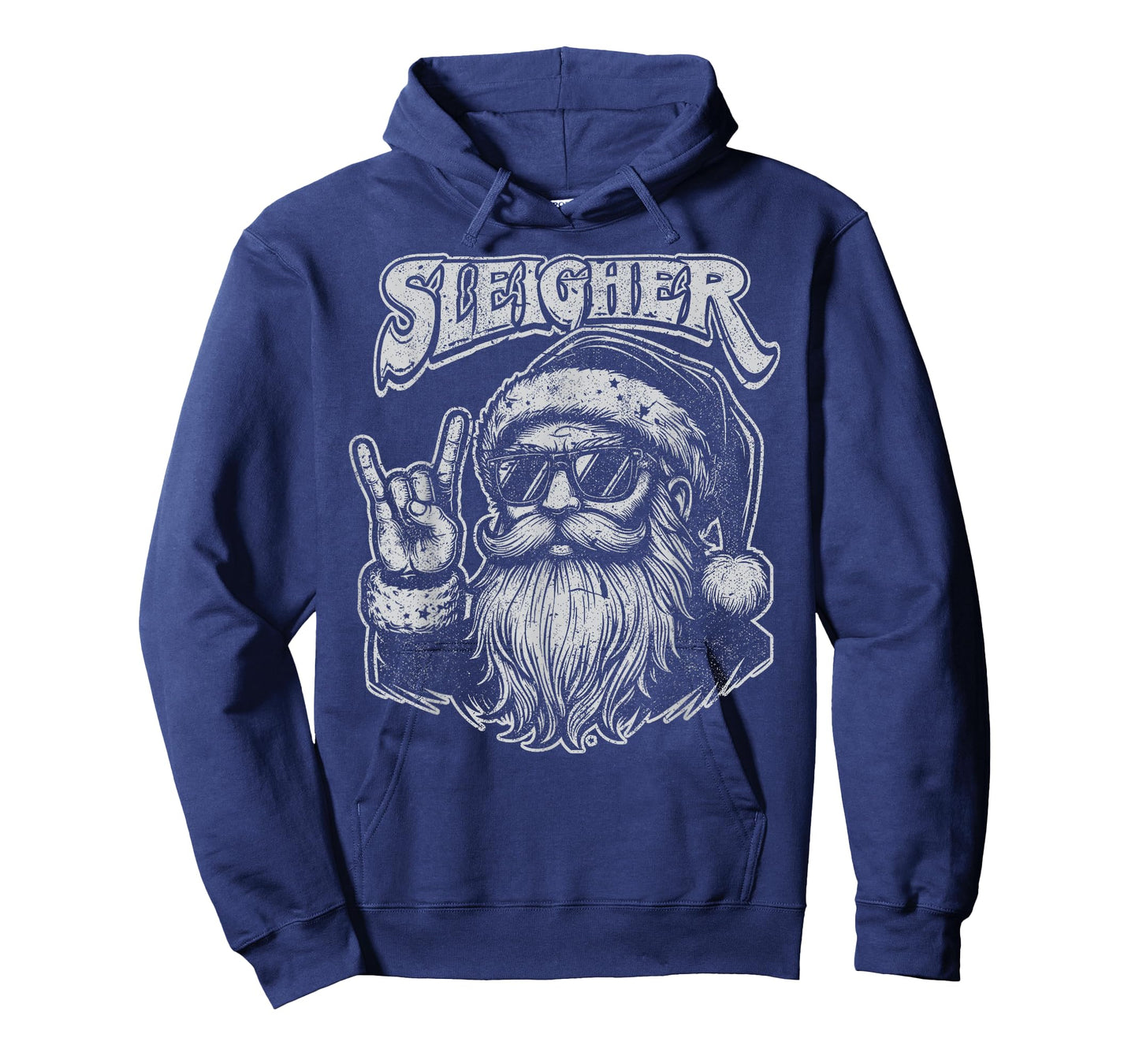 Christmas Sleigher Santa Rock Xmas Rocker Men Women Kids Boy T-Shirt