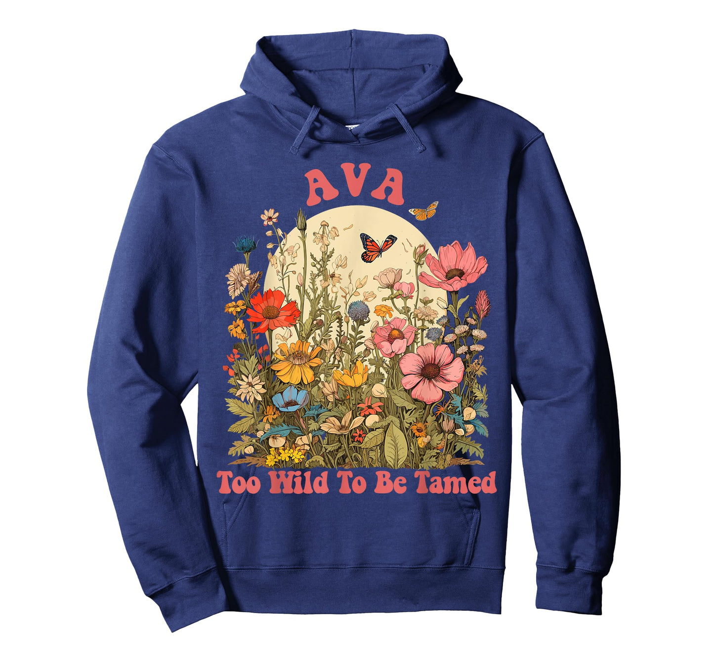 AVA Name Cute Retro Girls Wildflower AVA Name T-Shirt