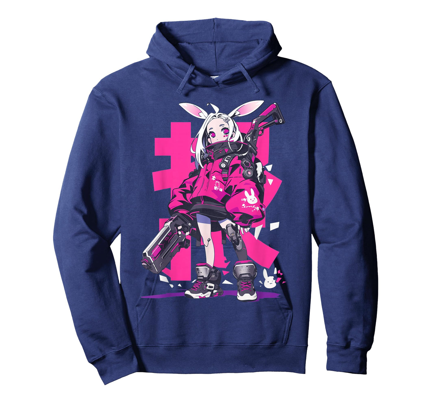 Anime Manga Cyberpunk Aesthetic Techwear Harajuku Bunny Girl T-Shirt