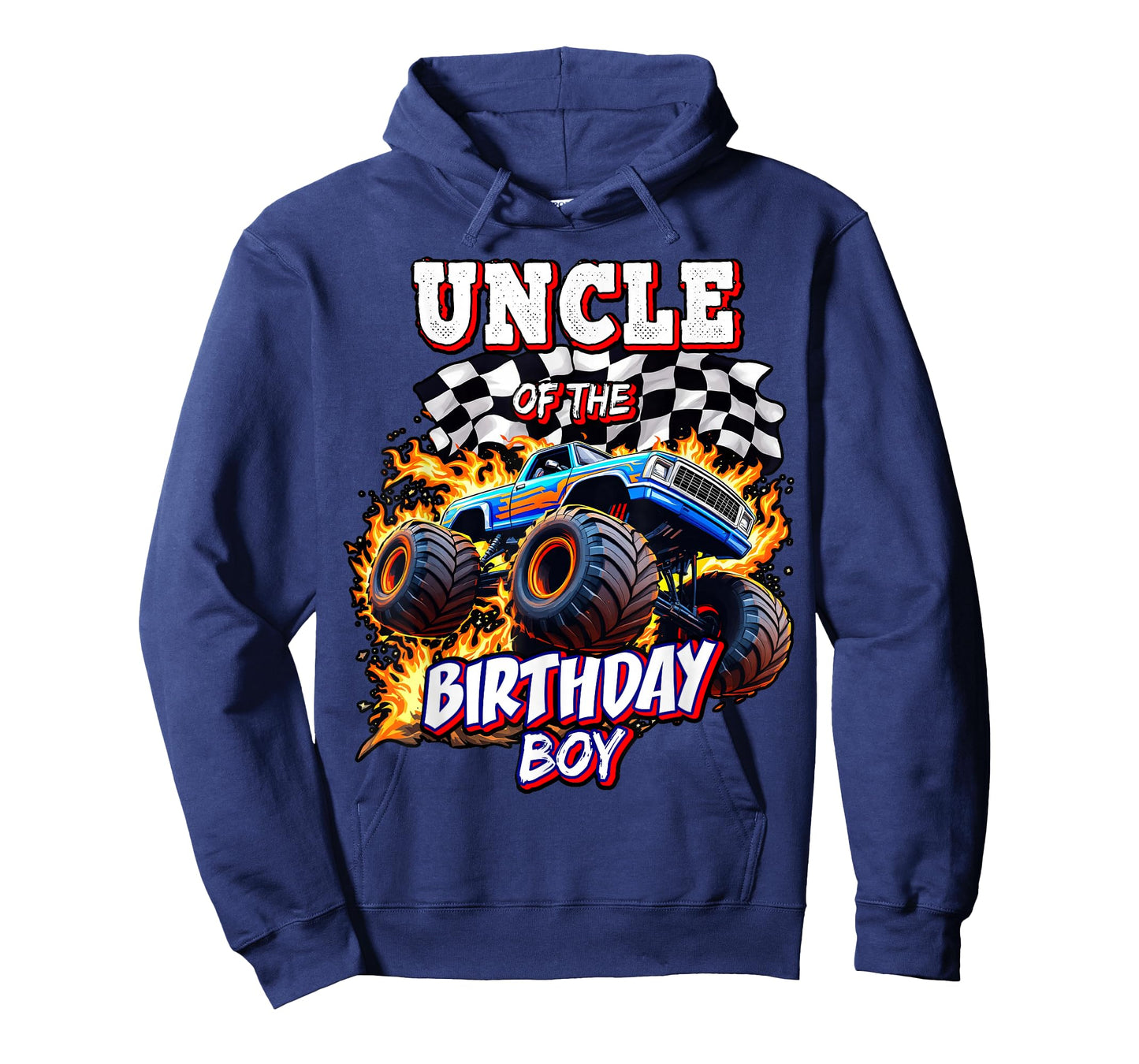 Uncle of the Birthday Boy Monster Truck Birthday Party T-Shirt