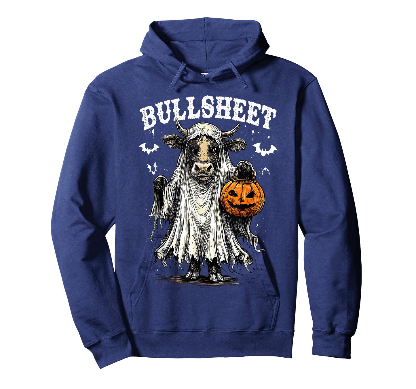 Bull Sheet Cow Halloween Spooky Heifer Ghost Bullsheet Funny T-Shirt