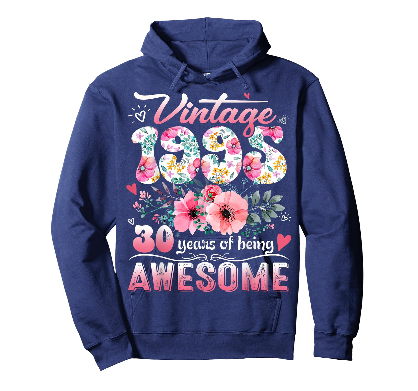 Vintage 1995 Floral 30 Years Old 30th Birthday Party Costume T-Shirt