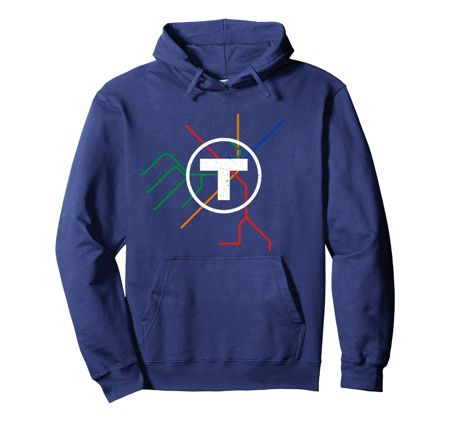 Boston T Subway Map Vintage MBTA Long Sleeve T-Shirt
