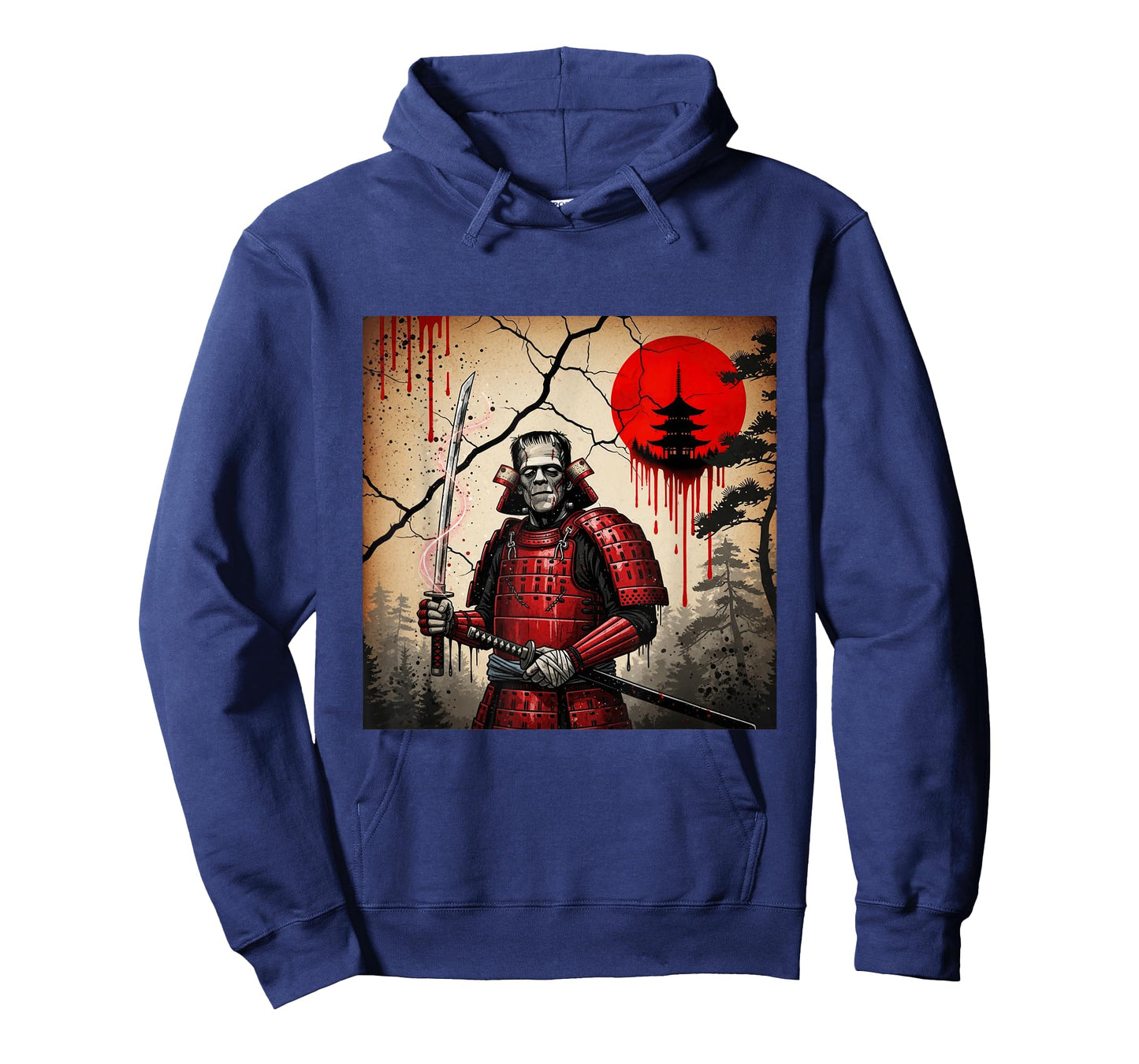 Stitched Samurai Monster Dark Japanese Warrior Art T-Shirt