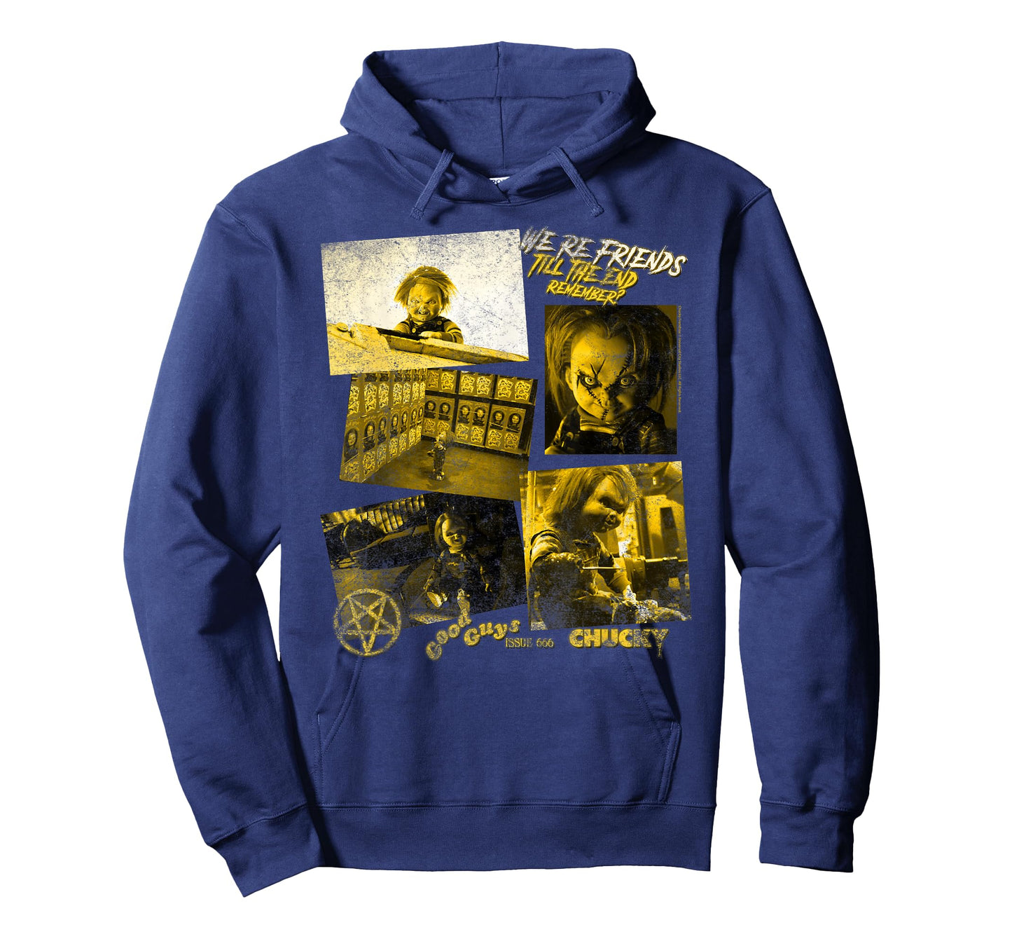 Chucky Golden Horror Panels Retro T-Shirt