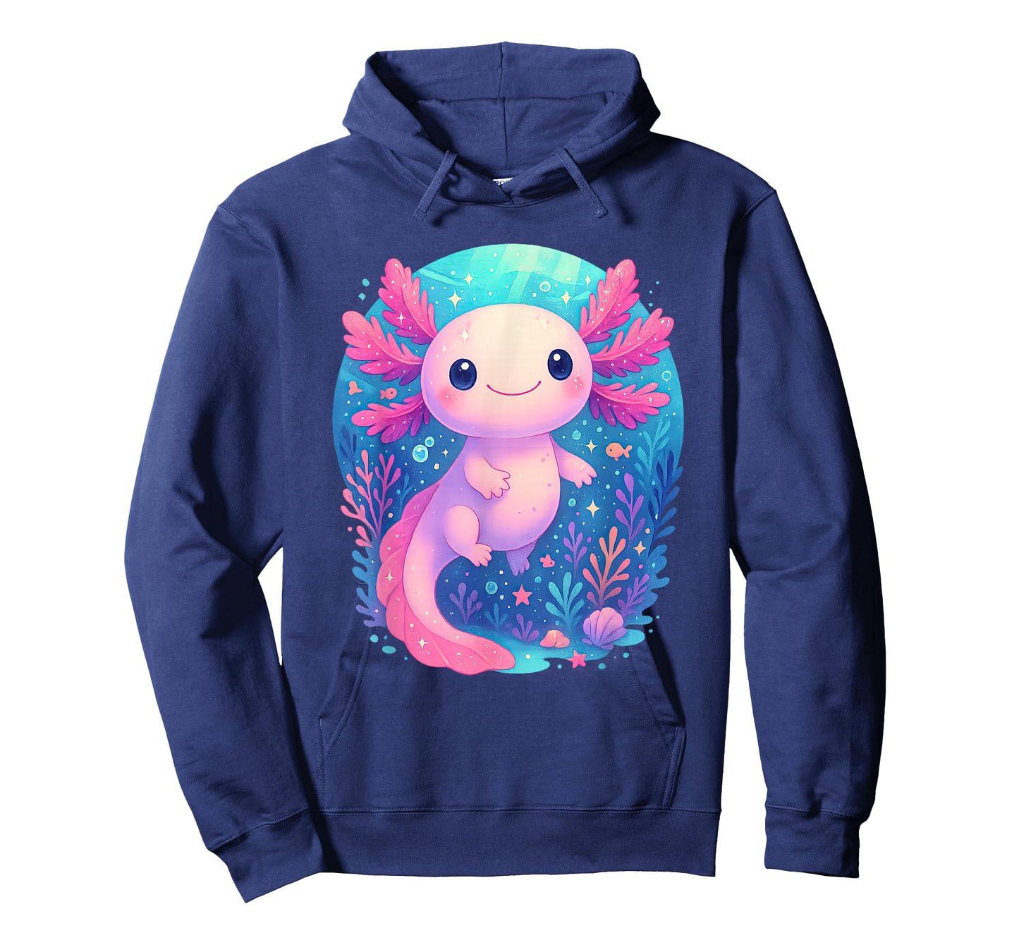 Cute Pastel Axolotl Underwater Ocean Animal T-Shirt