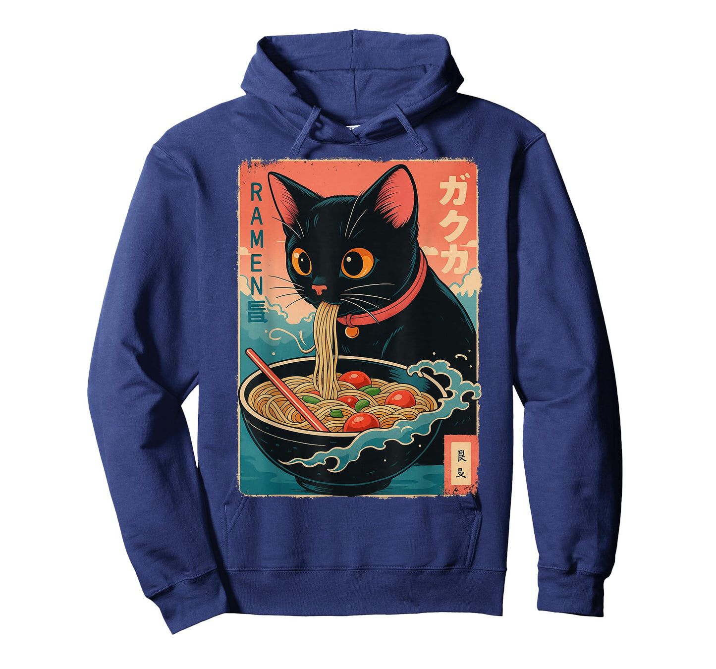 Kawaii Ramen Cat Y2K Manga Anime Style Japan Retro Noodles T-Shirt