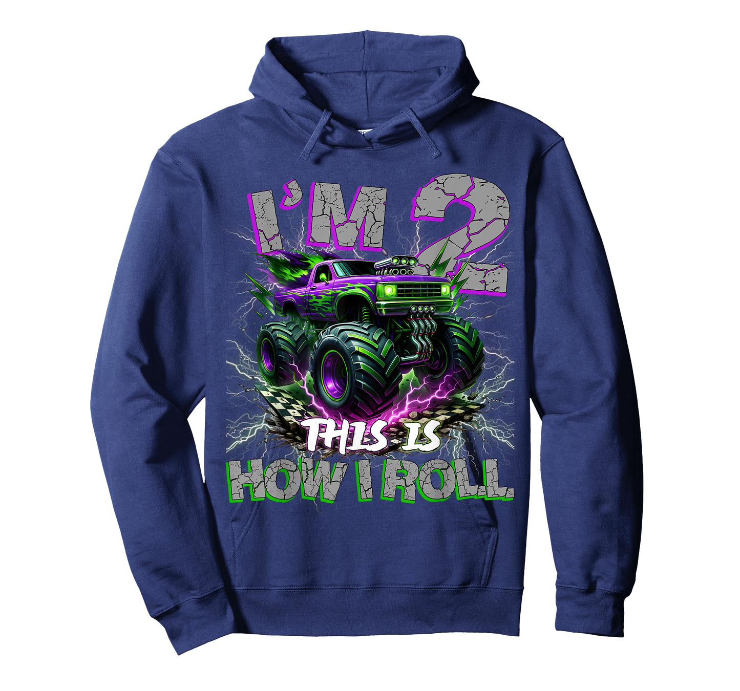 Im 2 Years Olds Monster Truck 2nd Birthday Boy Gifts Outfit T-Shirt