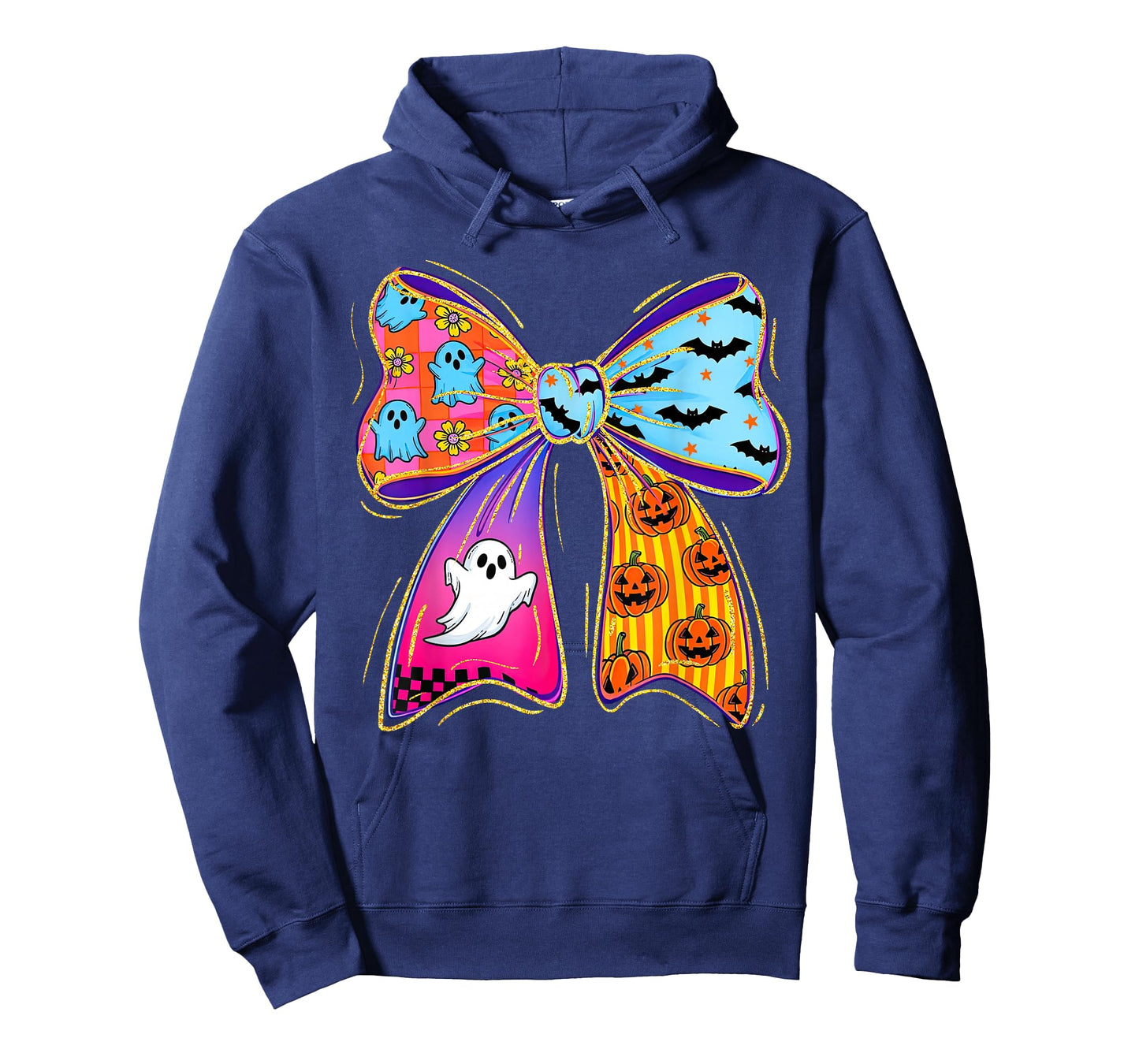Halloween Coquette Bow Boo Ghost Fall Pumpkin Women Girls T-Shirt