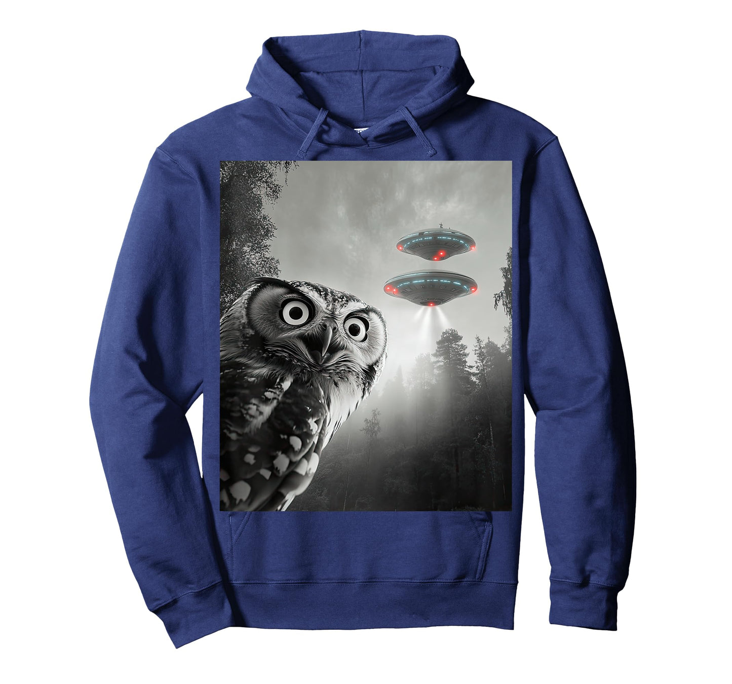 Owl Selfie With Alien UFO Men Women Boys Girls Kids T-Shirt