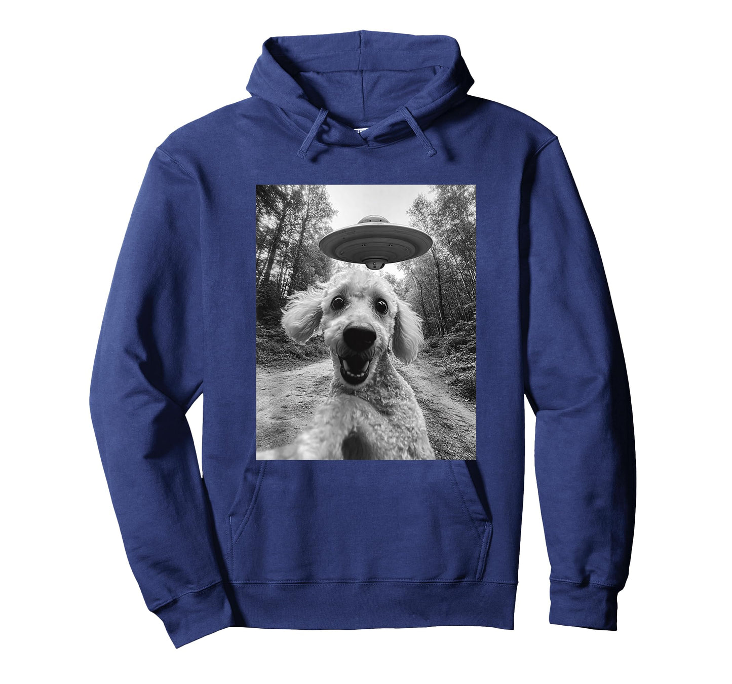 Poodle UFO Meme - Funny Poodle Selfie with UFO T-Shirt