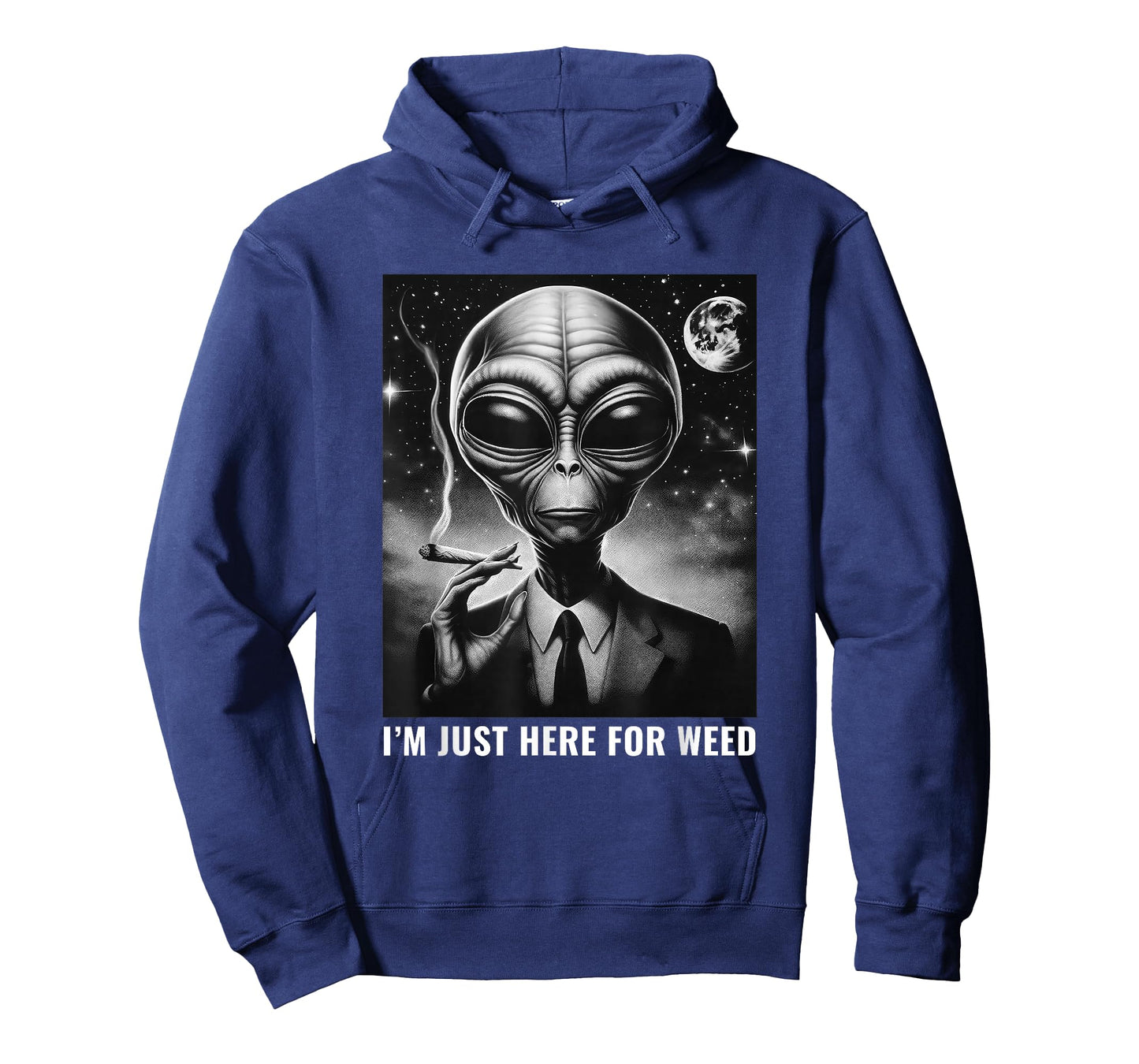 Weed Stoner Funny Alien 420 Joint Marijuana Cannabis T-Shirt