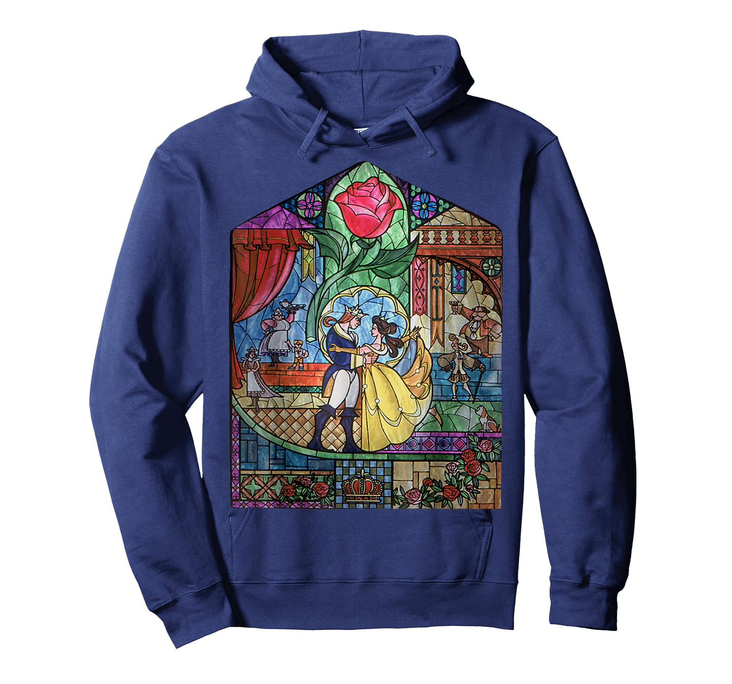 Disney Beauty and the Beast Enchanted Stained Glass Window T-Shirt