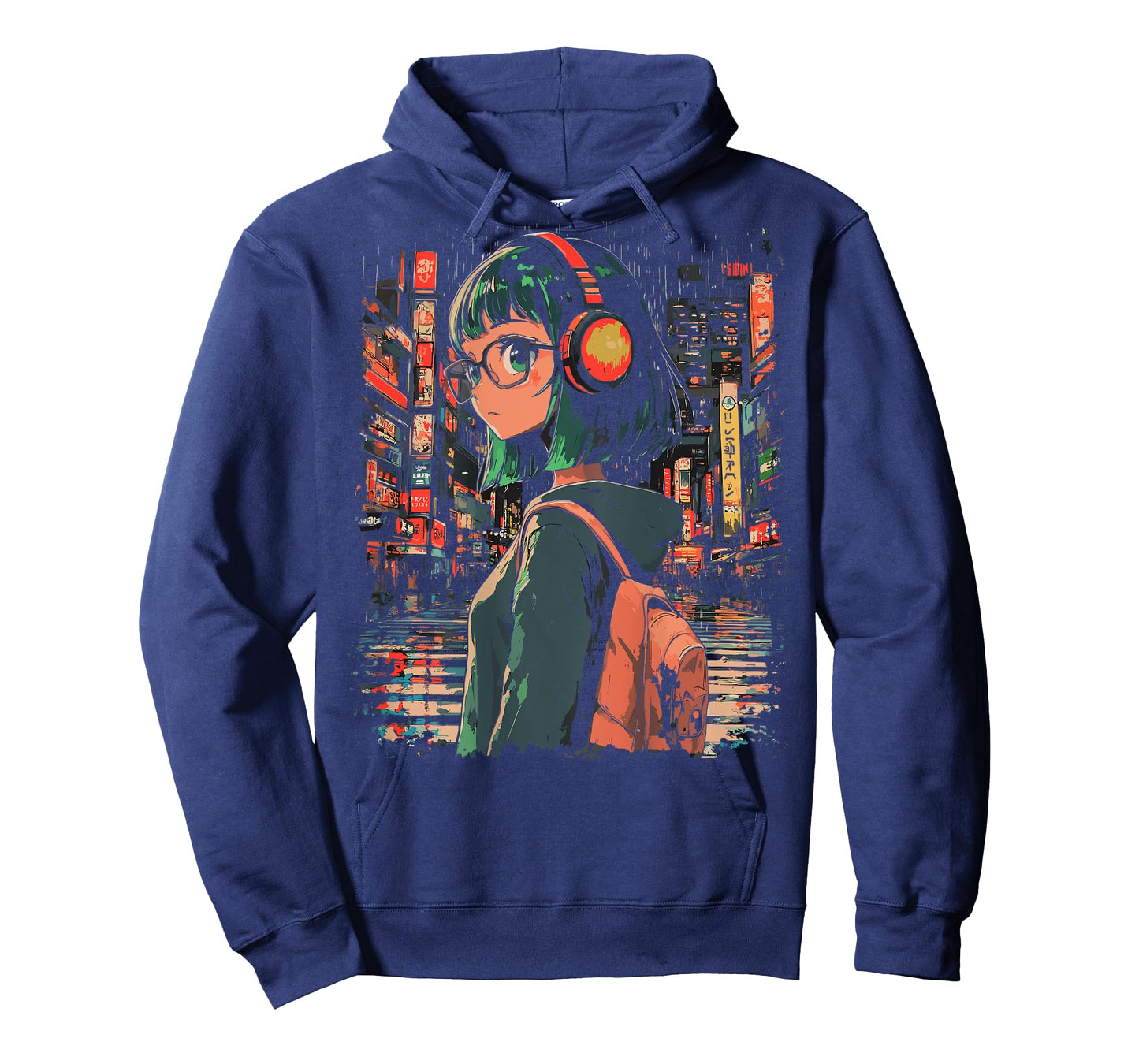 Anime Girl Japan Back Printed Graphic T-Shirt