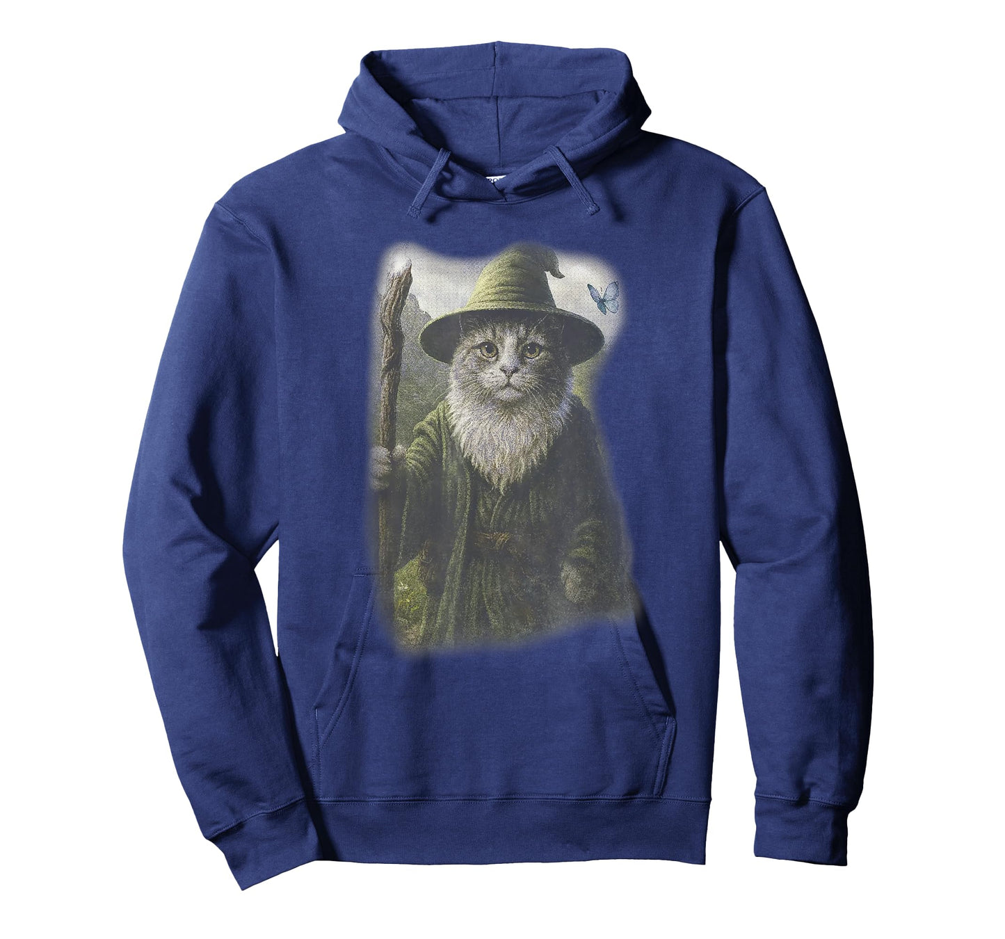 Funny Weird Kitten Wizard Ghost Cat Meme Catdalf Halloween T-Shirt
