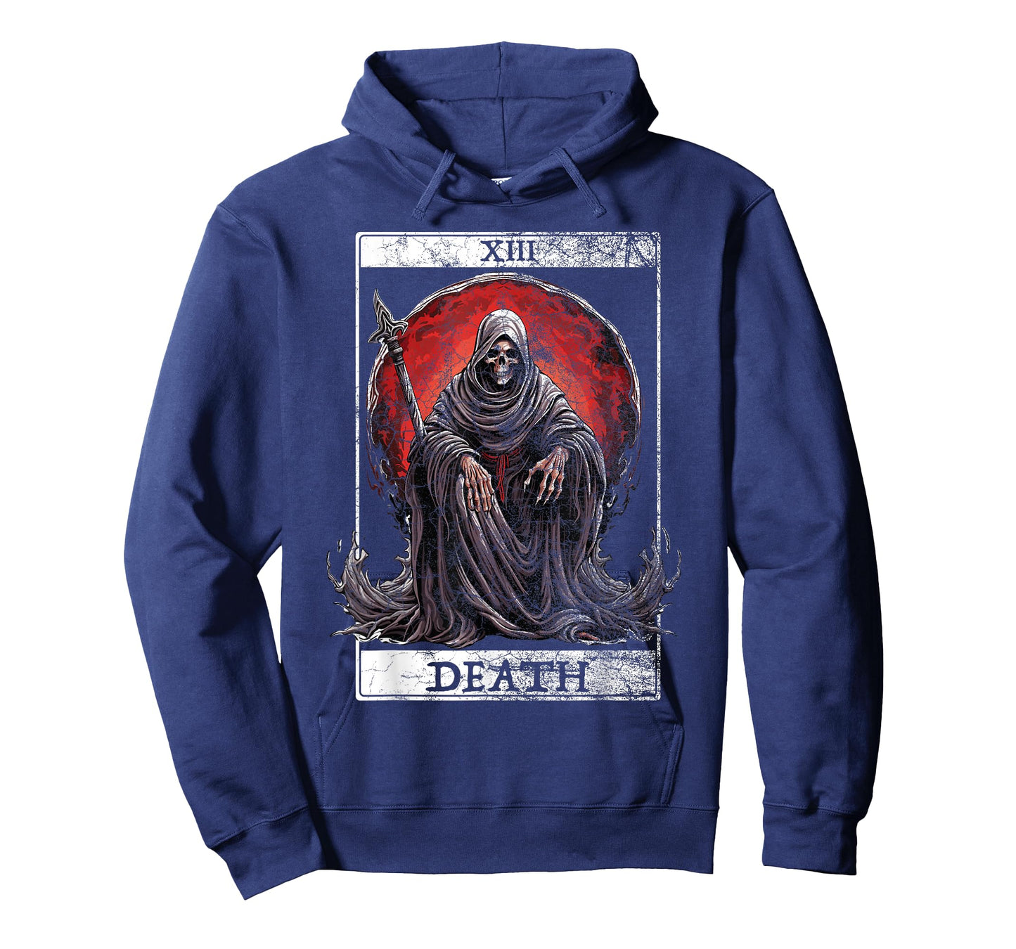 Vintage Tarot Card Death Reaper Occult Satan Unholy Horror T-Shirt