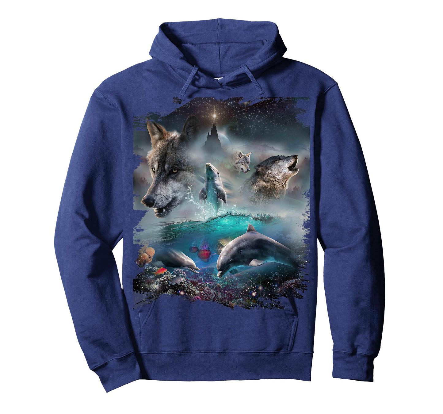 Wolf and Dolphin, Wolves and Dolphins, Mountain T-Shirt