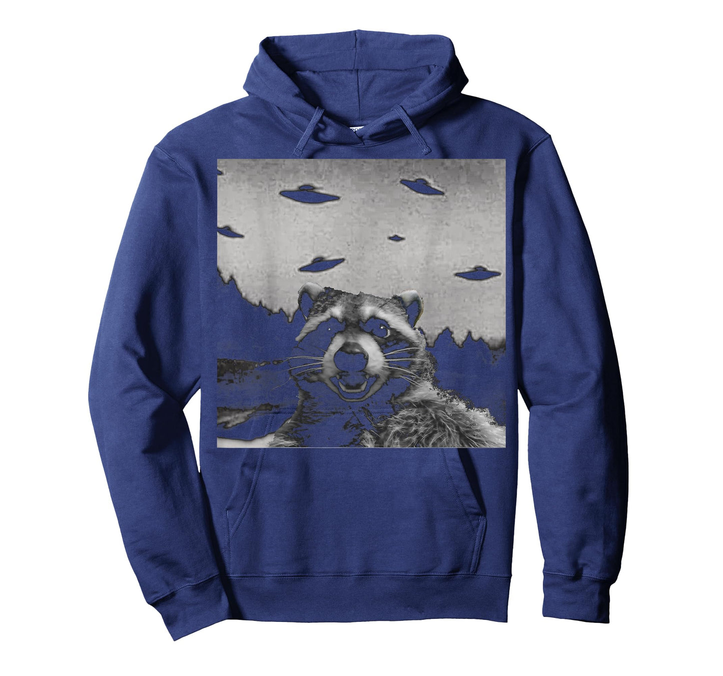 Alien UFO Funny Raccoon T-Shirt