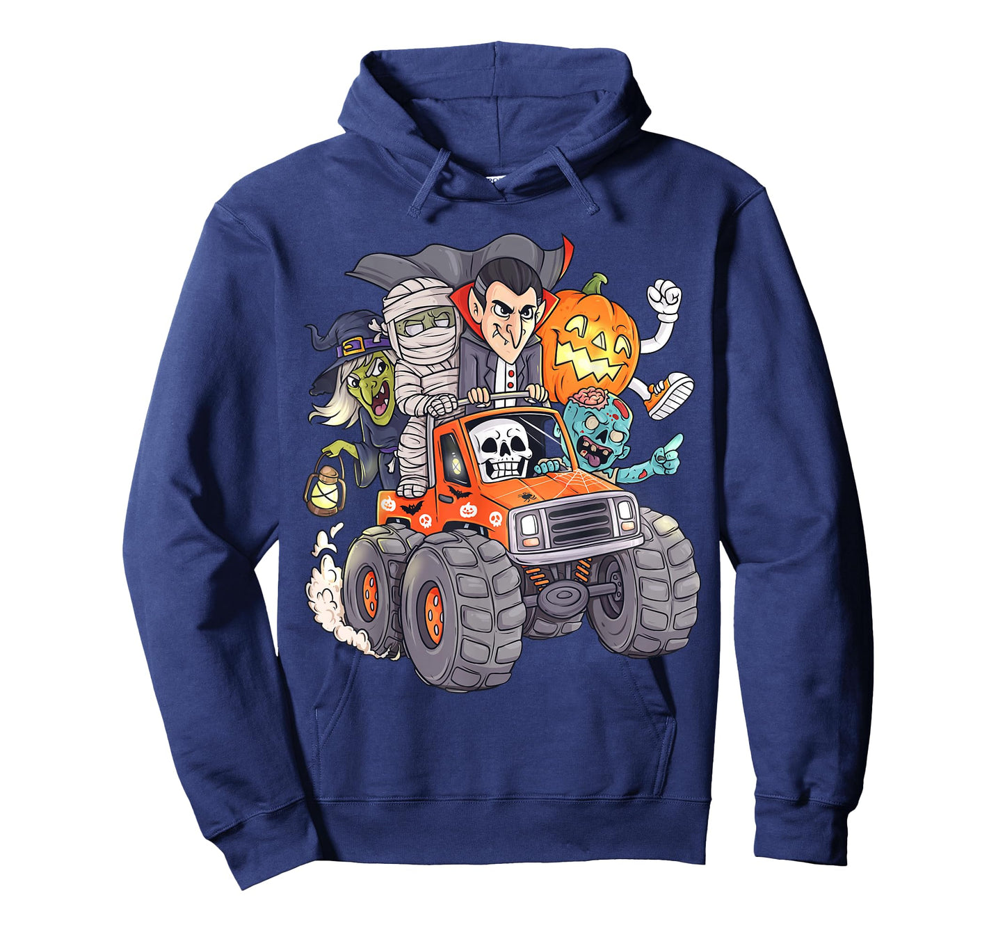 Halloween Skeleton Zombie Monster Truck Vampire Boys Kids T-Shirt