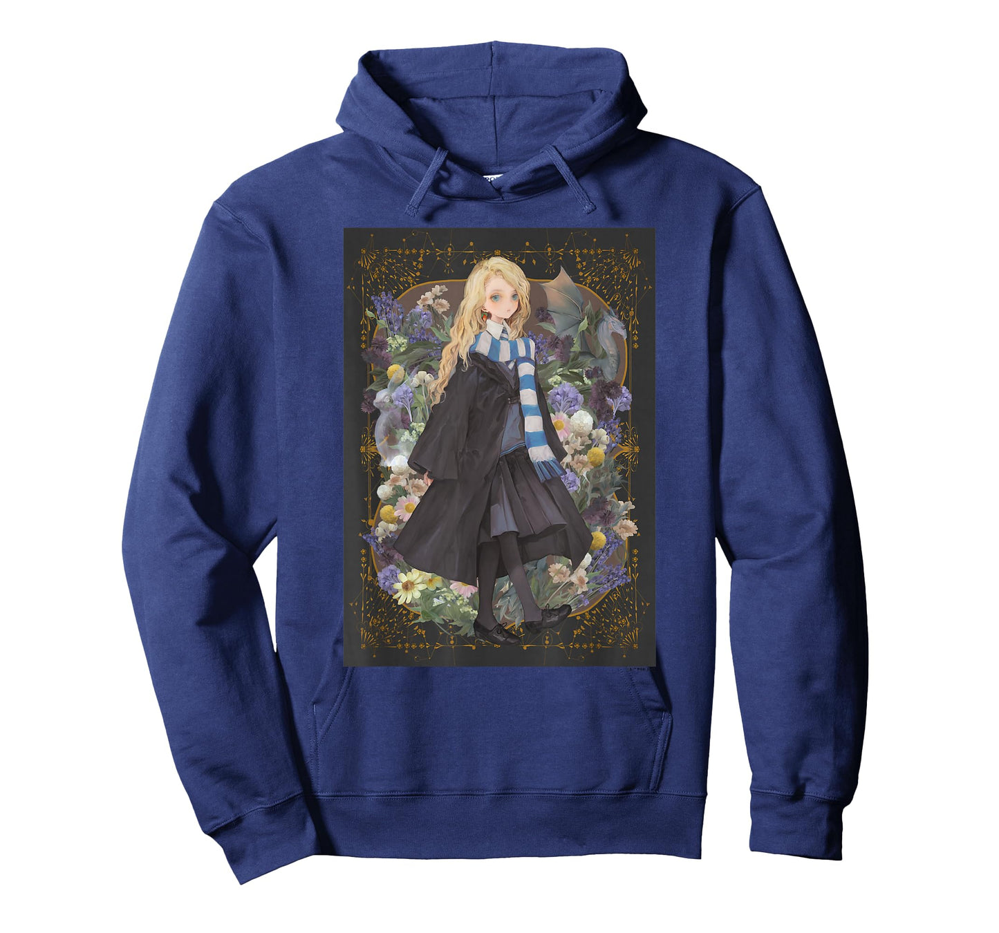 Harry Potter Deathly Hallows 2 Luna Lovegood Floral Portrait T-Shirt
