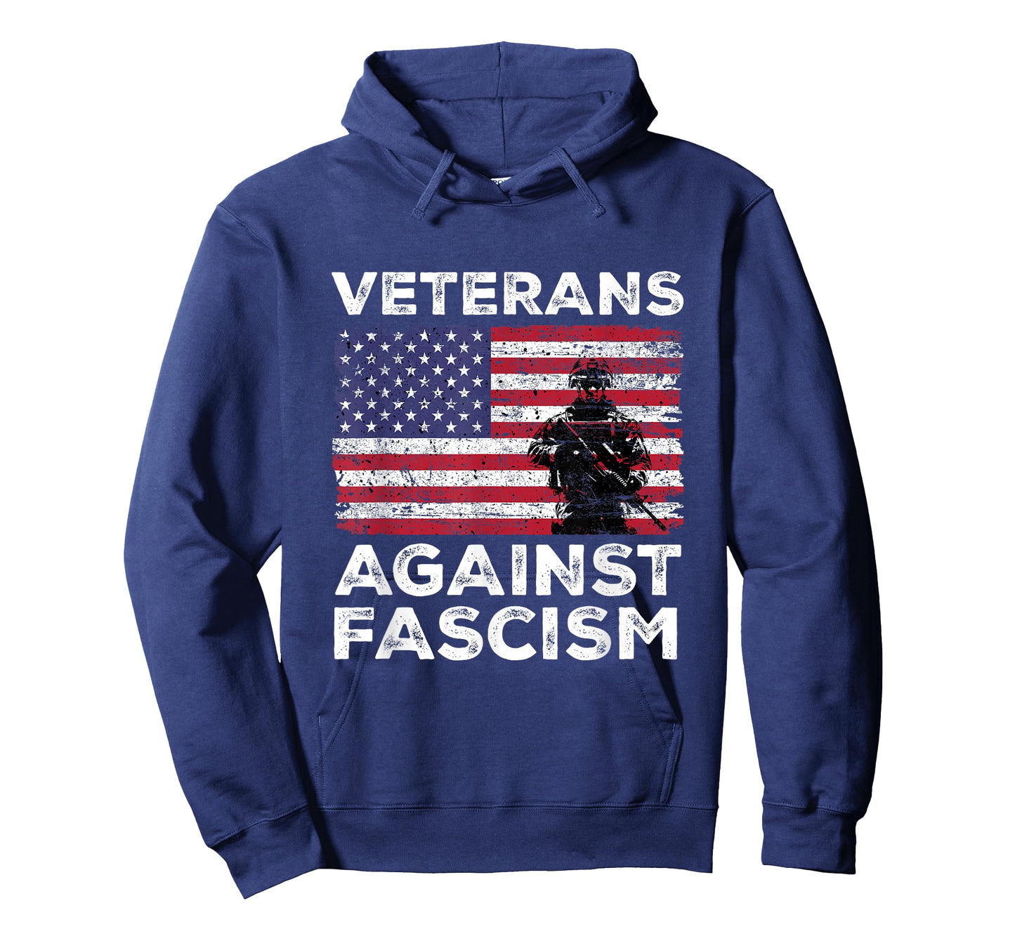 Veterans Against Fascism Vintage US Army Patriotic Soldier T-Shirt