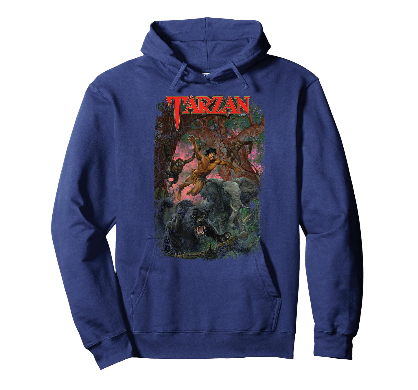 Tarzan Leaping Animal Illustration Father's Day T-Shirt