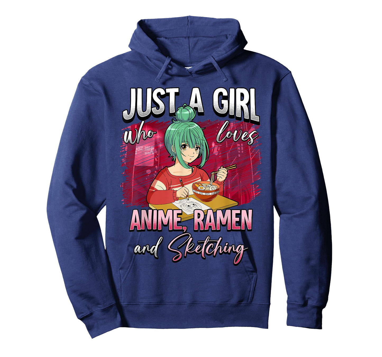 Just A Girl Who Loves Anime Ramen And Sketching T-Shirt