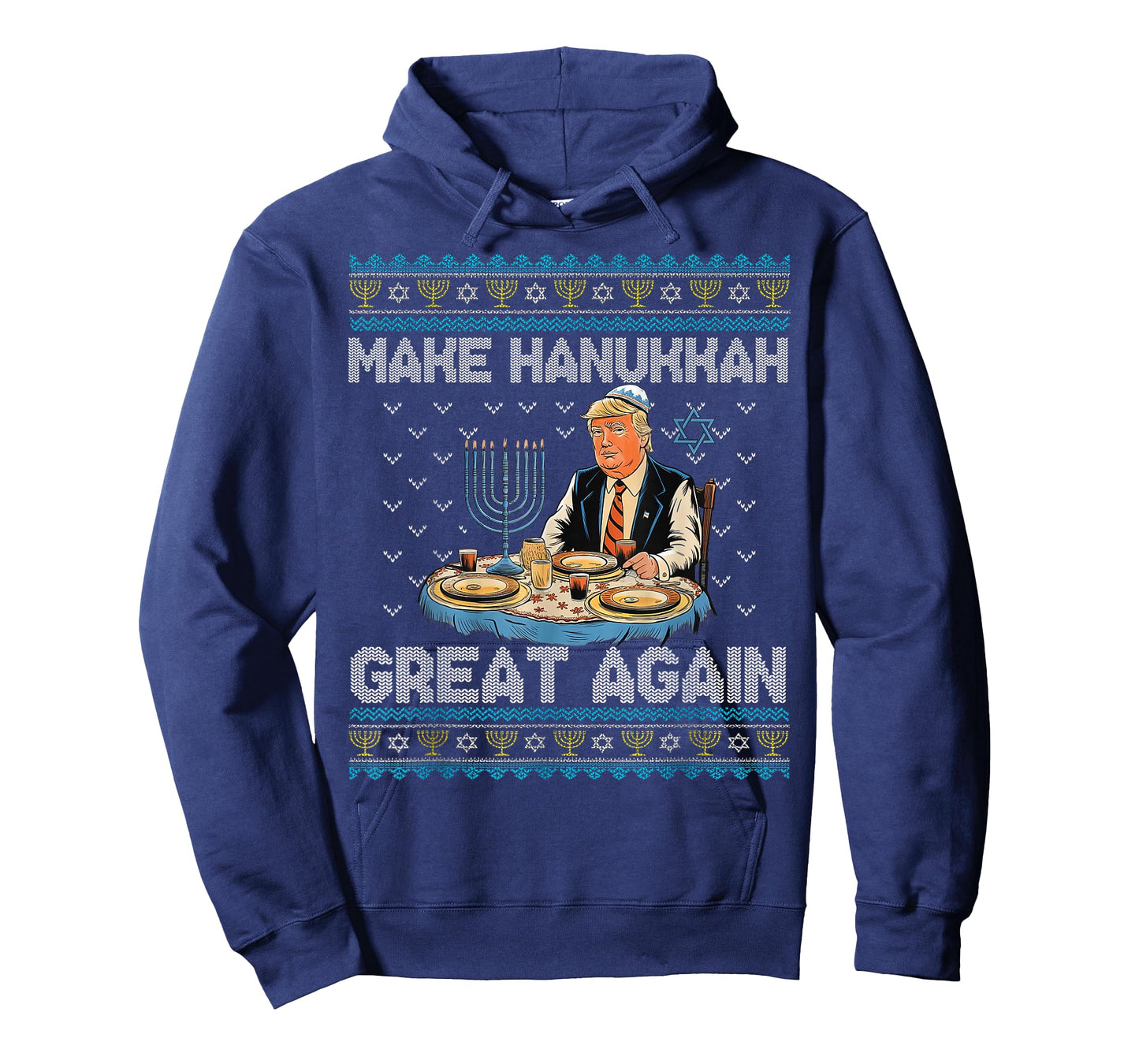 Make Hanukkah Great Again Trump Jewish Ugly Chanukah T-Shirt