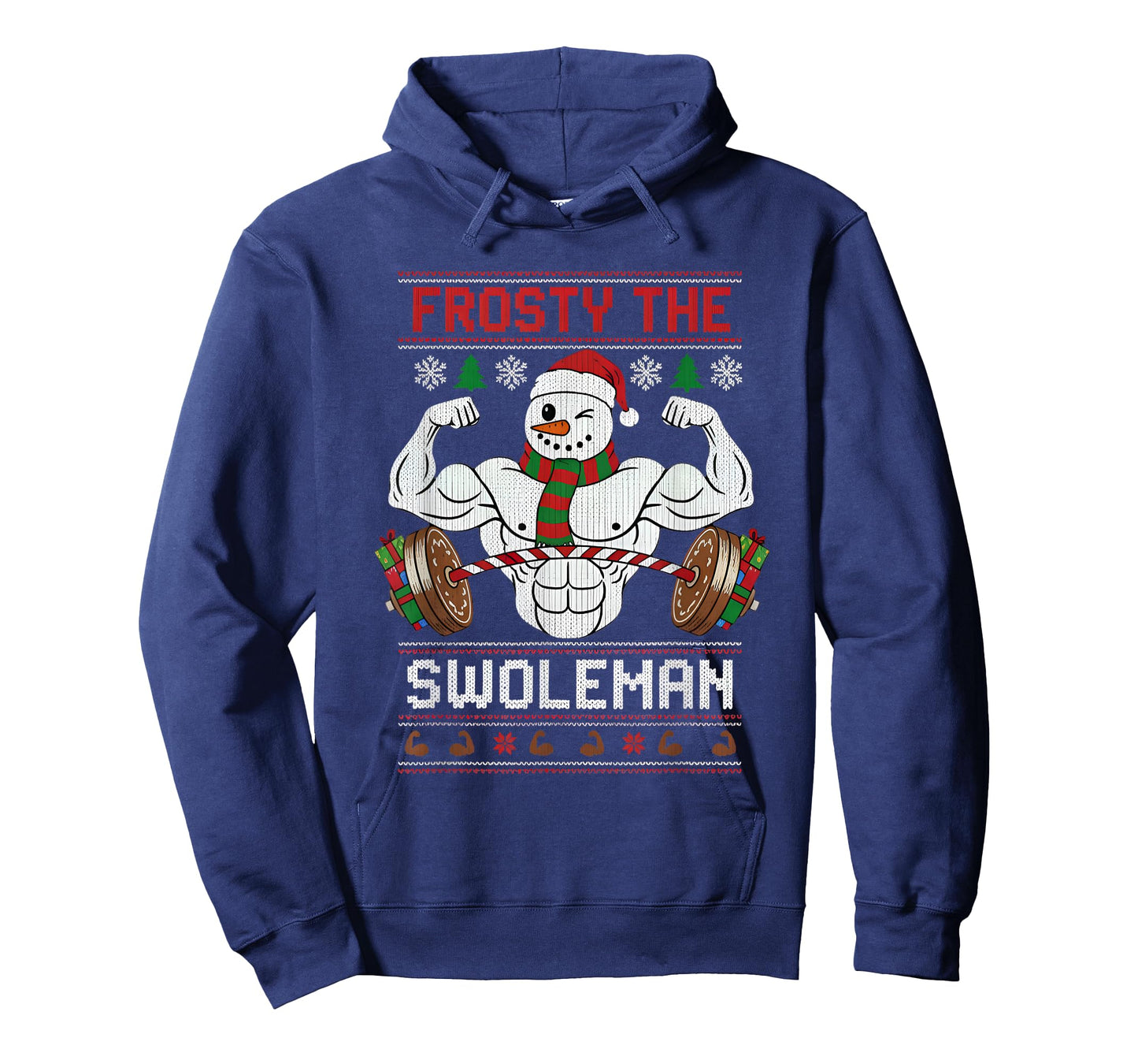 Frosty The Swoleman Ugly Christmas Sweater Funny Xmas Gym T-Shirt