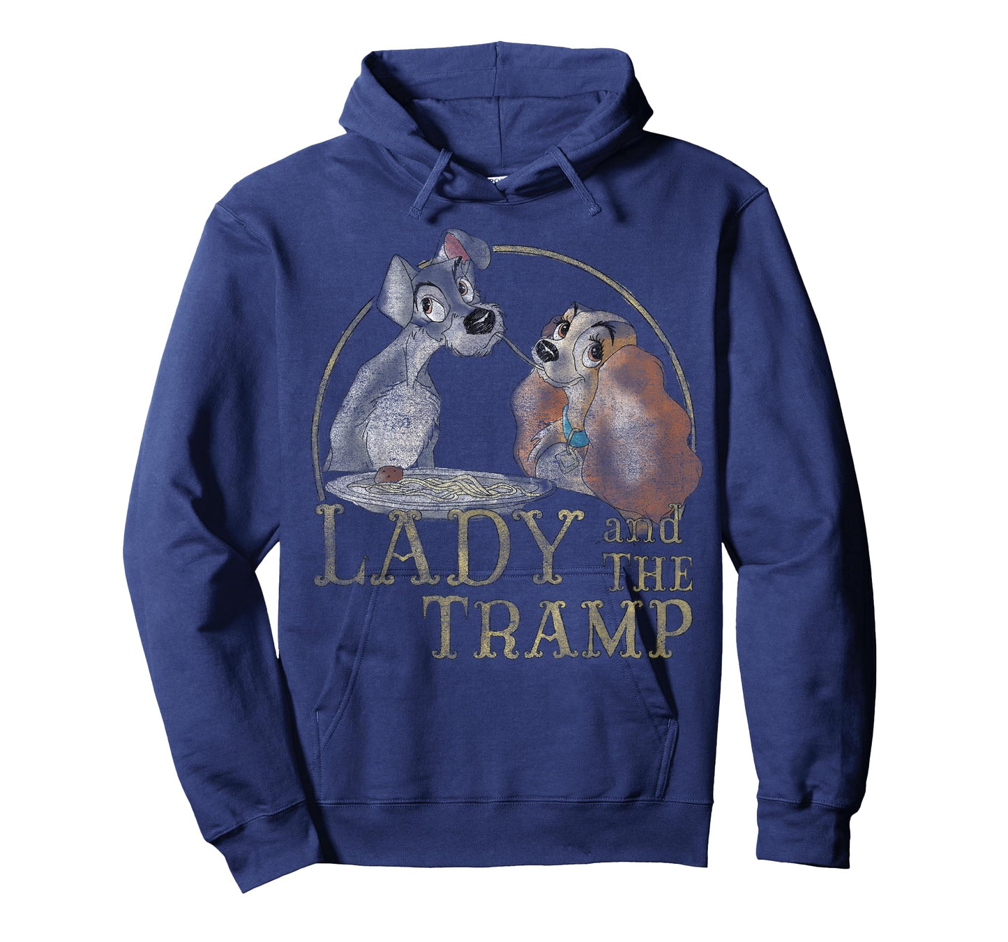 Disney The Lady and The Tramp Eating Spaghetti T-Shirt