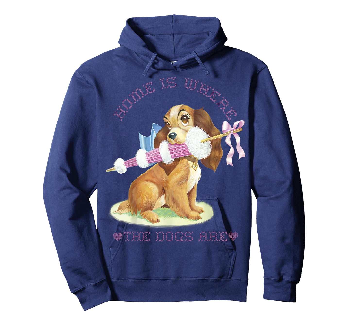 Disney Lady and The Tramp Lady Home is Where The Dogs are T-Shirt