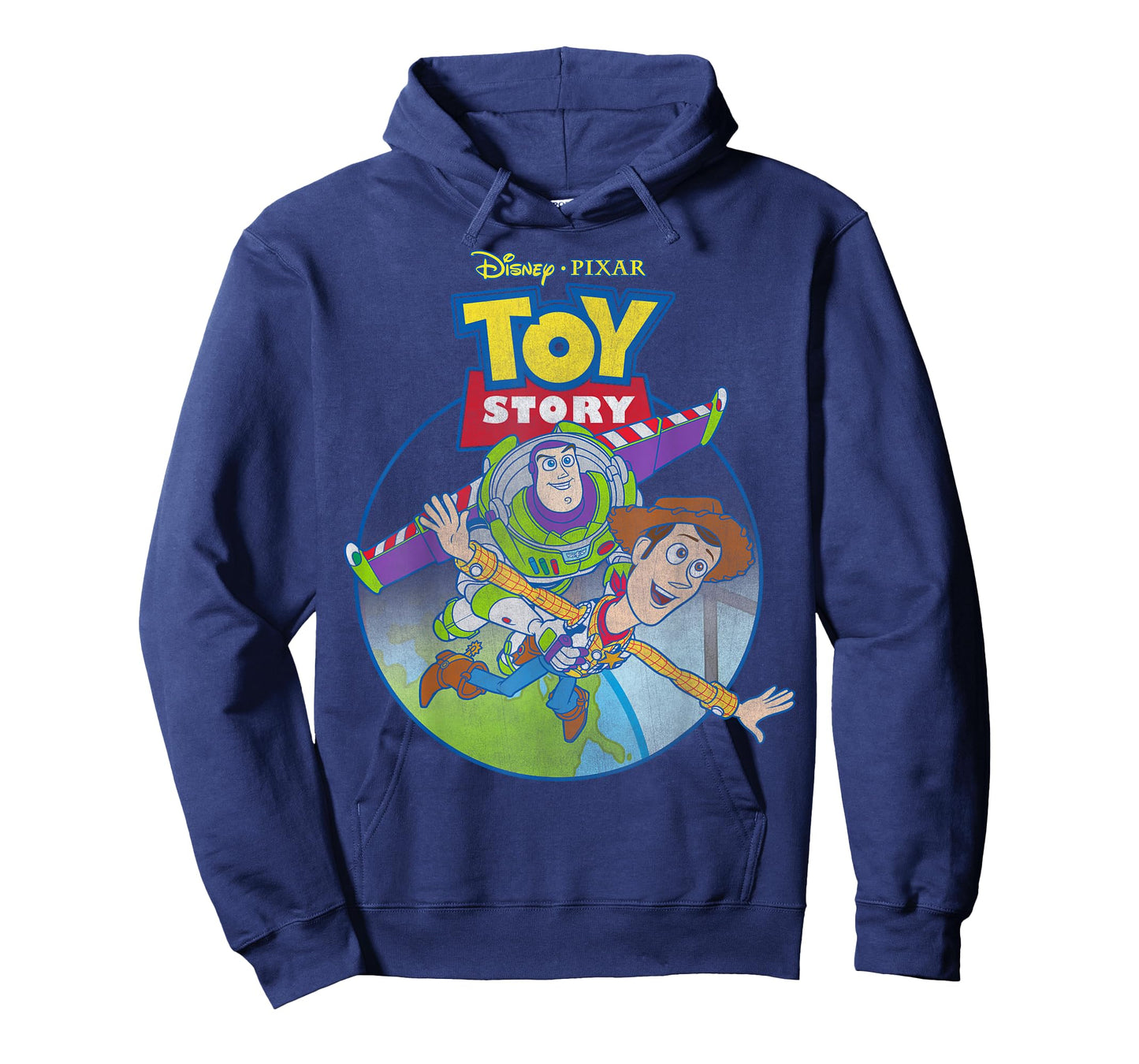 Disney Pixar Toy Story Woody & Buzz Lightyear Vintage Fly T-Shirt