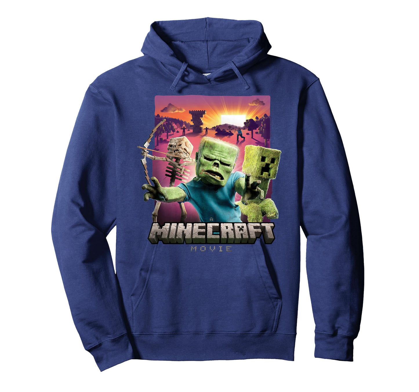 A Minecraft Movie Skeleton Zombie & Creeper Group Portrait T-Shirt