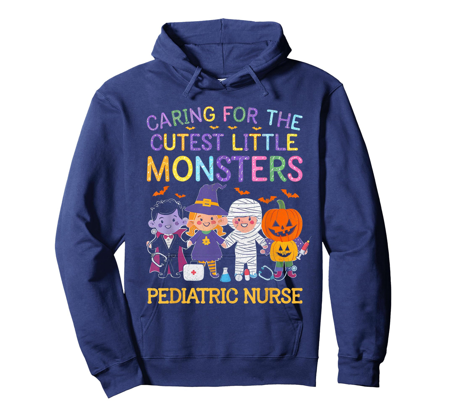 Caring For The Cutest Little Monsters Peds Nurse Halloween T-Shirt