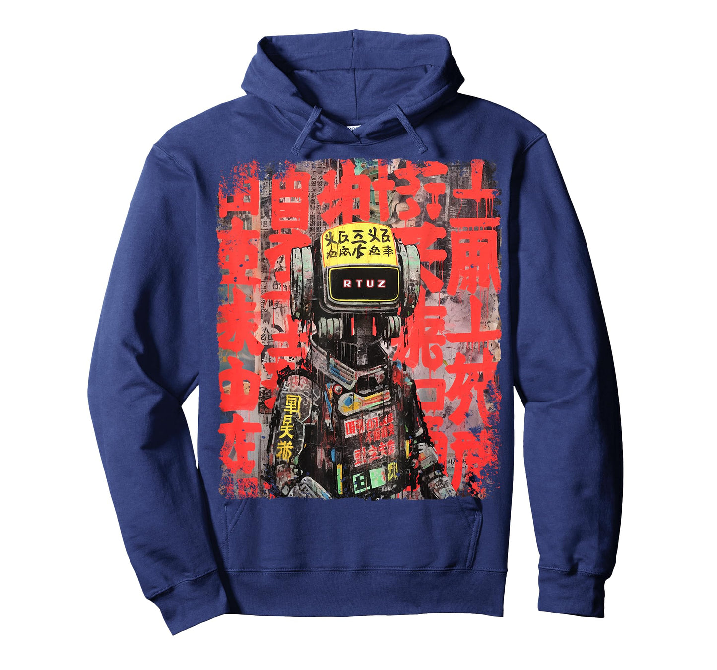 Hip Hop Y2K Vintage Hipster Edgy Urban Streetwear Robot T-Shirt