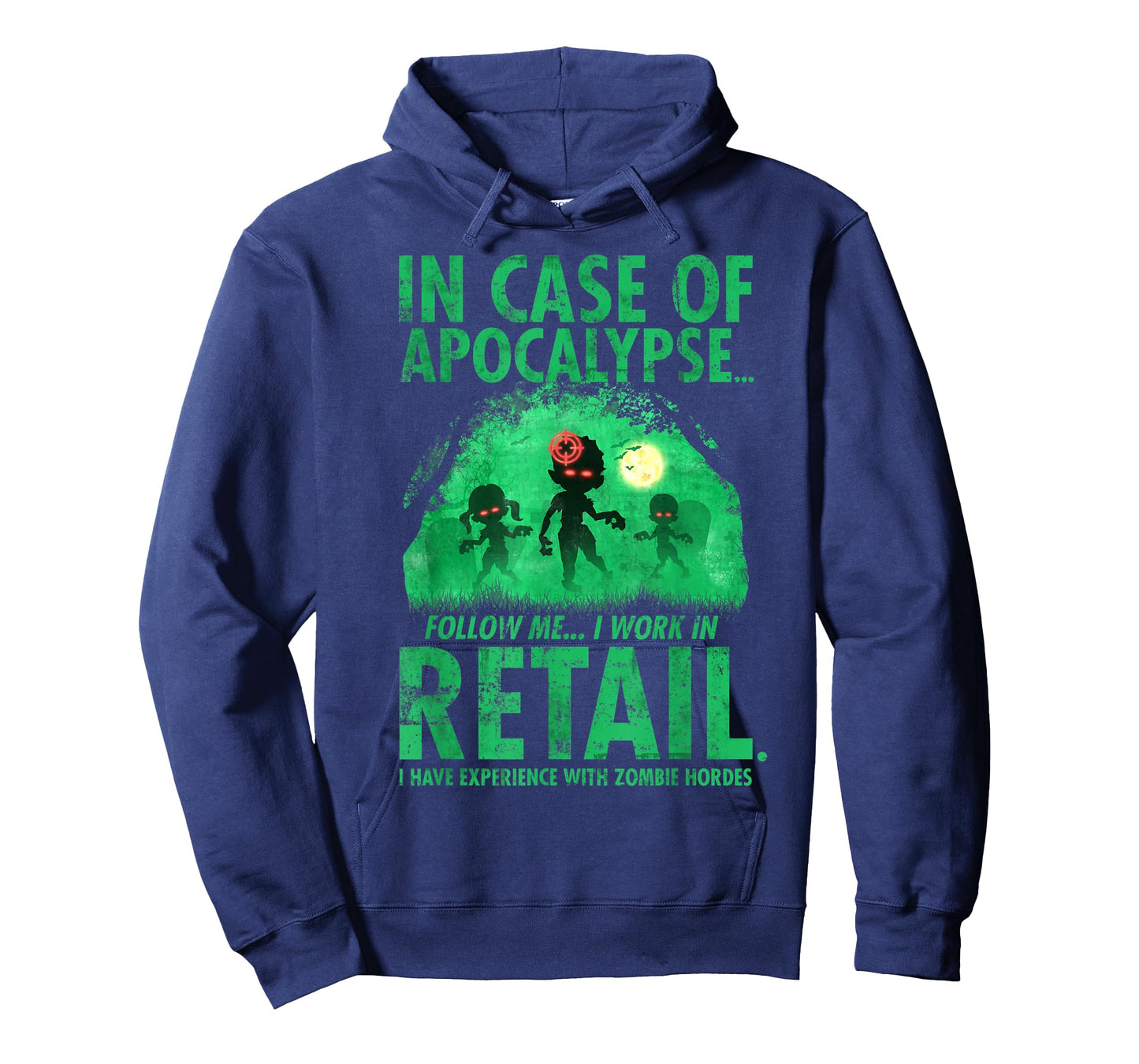 Retail Worker Funny Zombie Halloween T-Shirt