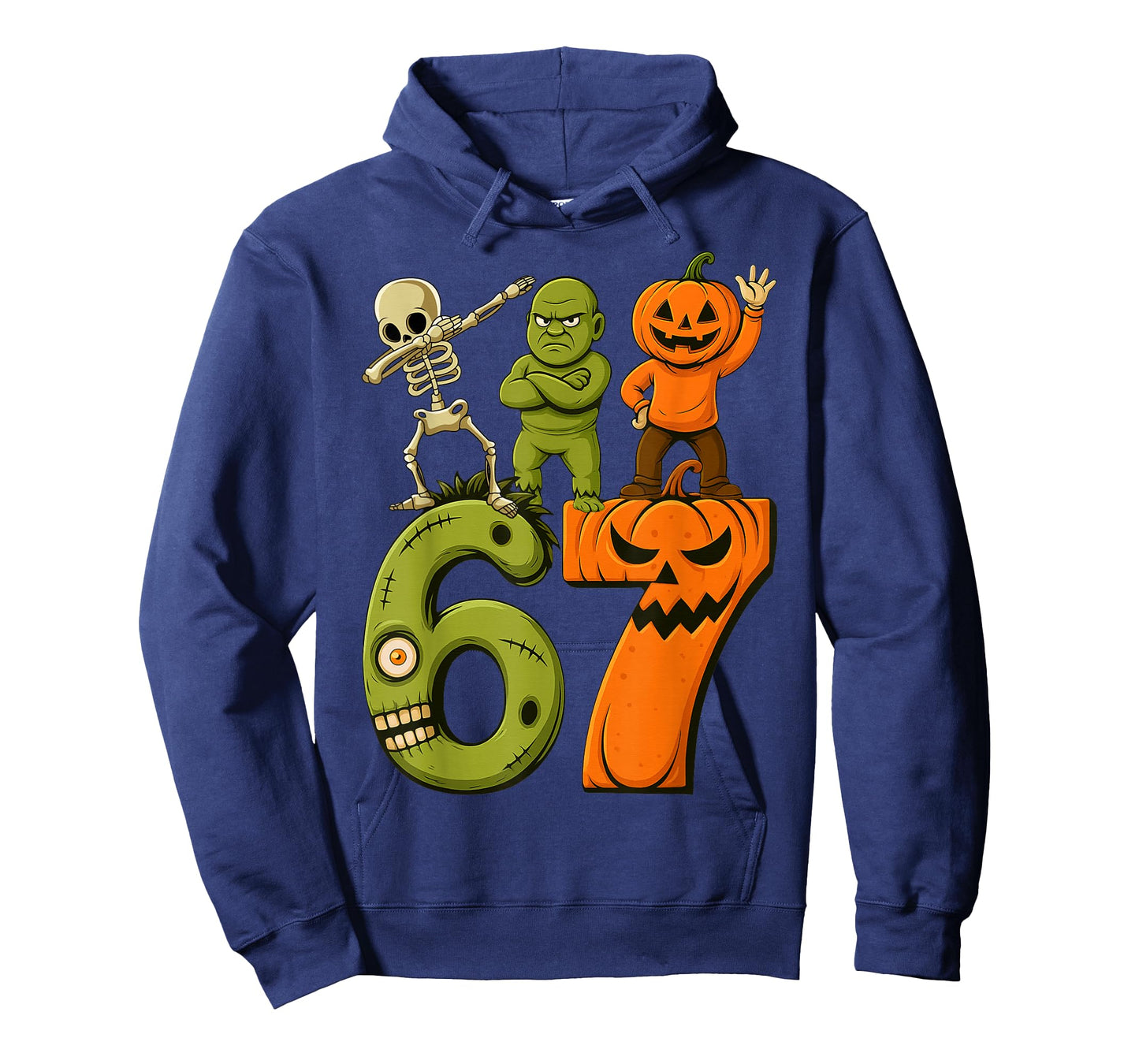 Funny Saying 6 7 Six Seven Costume Meme Retro 67 Hallowen T-Shirt