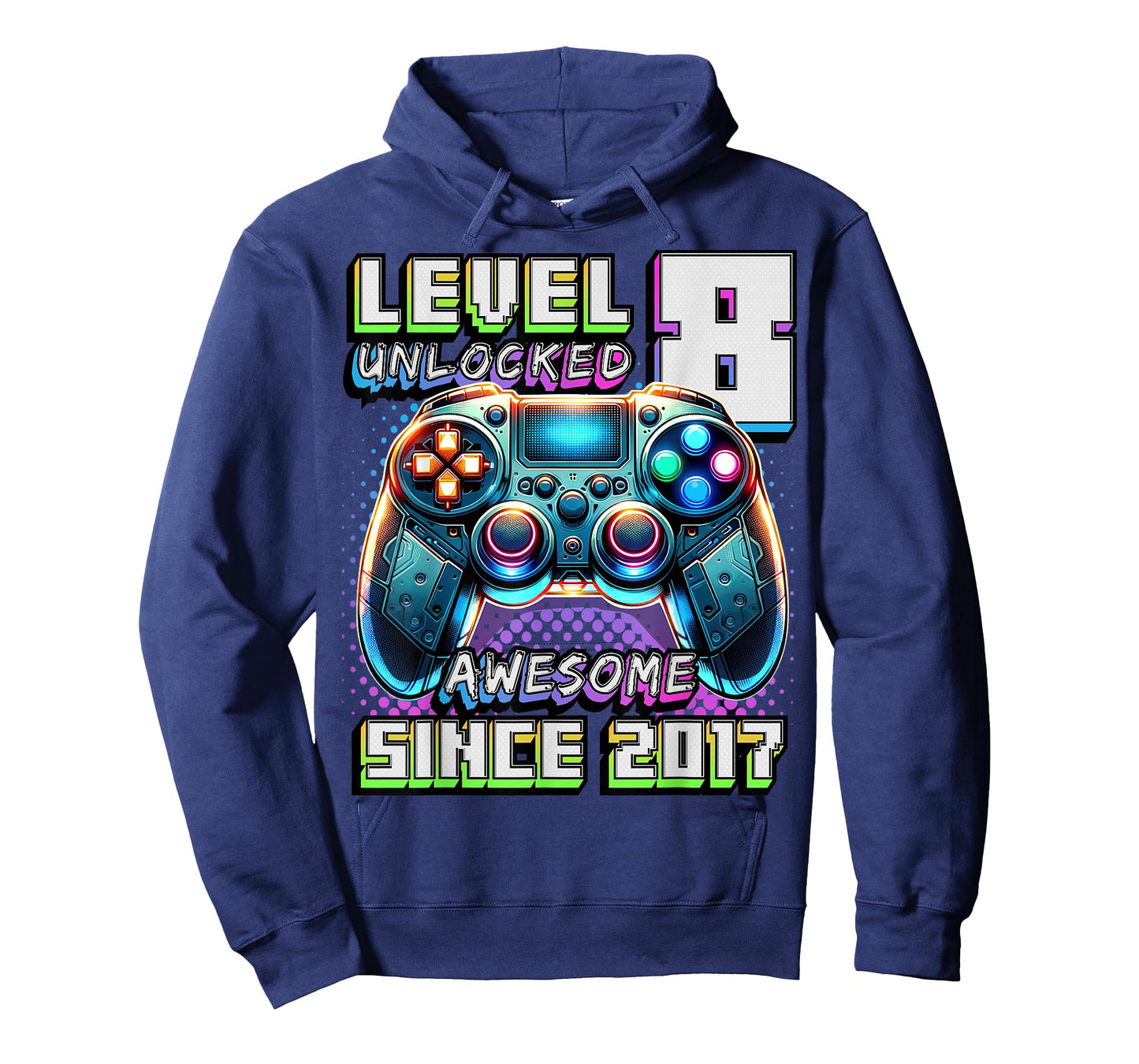 8th Birthday Boy Level 8 Gamer 8 Year Video Game Party T-Shirt
