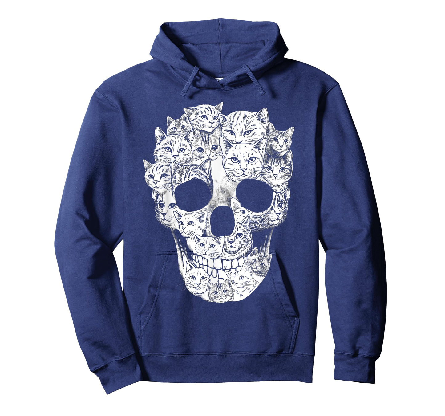 Cat Skull Shirt Women Men Cat Lovers Funny Halloween Costume T-Shirt