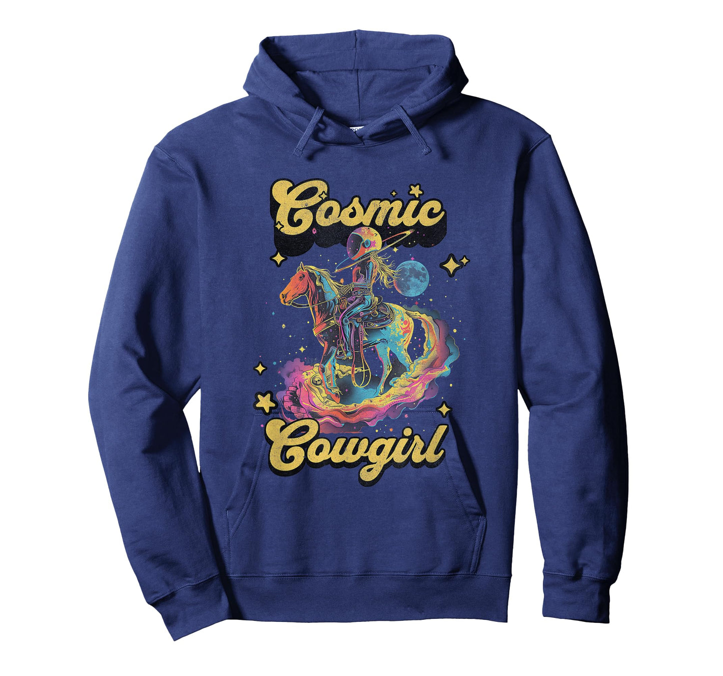Cosmic Rodeo Howdy Western Retro Cute Cowboy Cowgirl Space T-Shirt