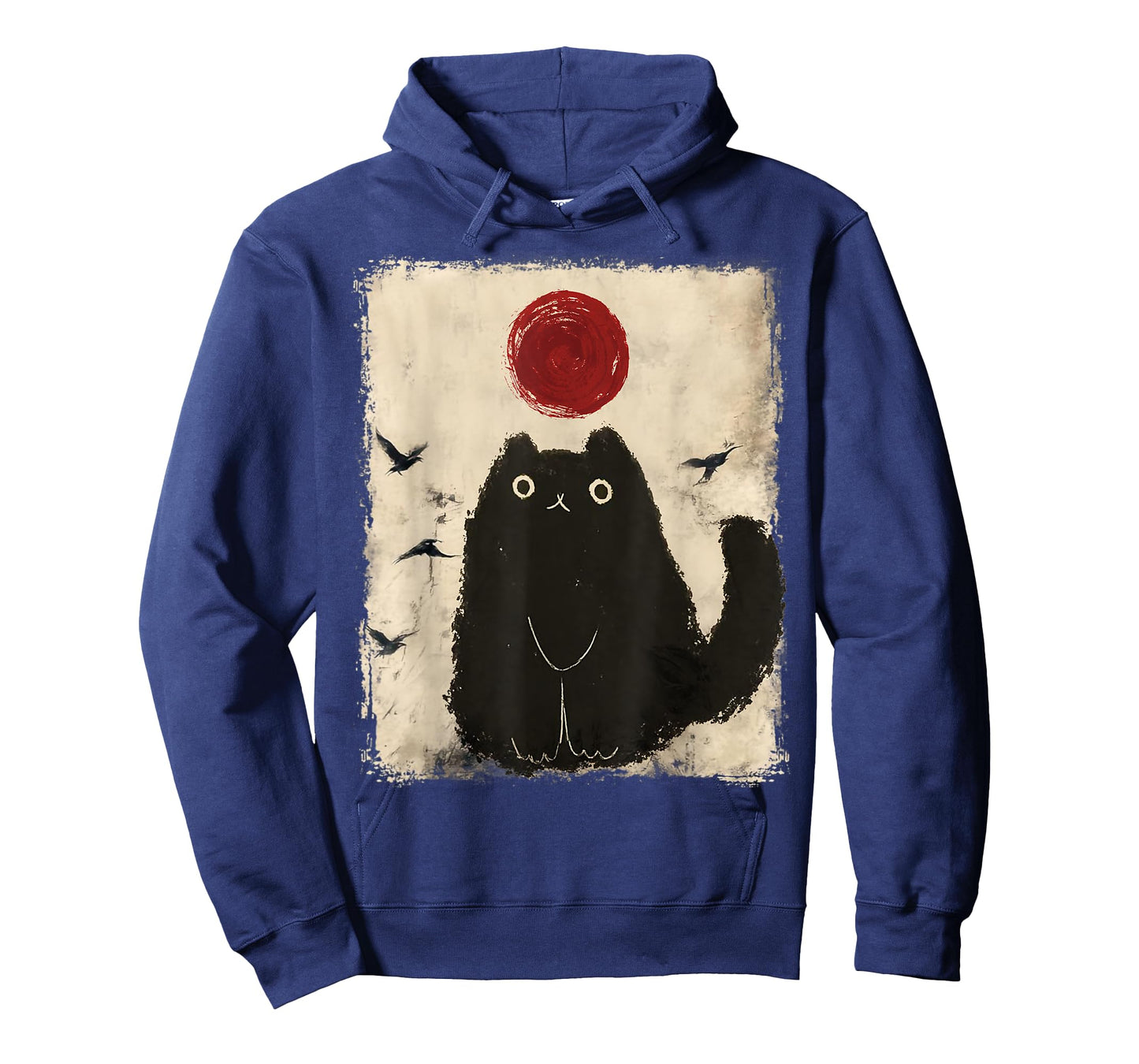 Funny Japanese Cat Black Cat Art Anime Vintage Black Cat T-Shirt