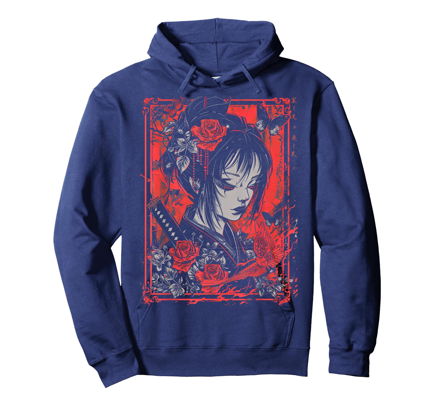 Anime Japanese Goth Cyberpunk City Samurai T-Shirt