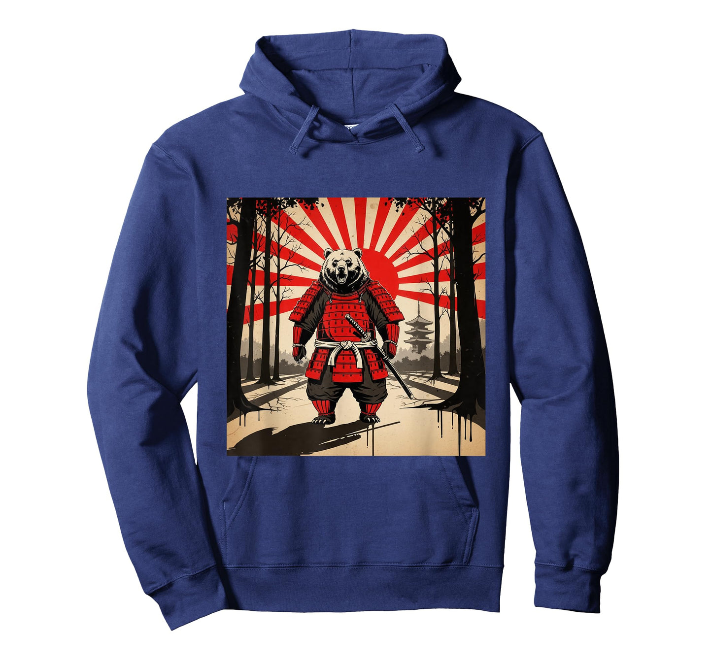 Samurai Bear Warrior Dark Japanese Mythology Design T-Shirt