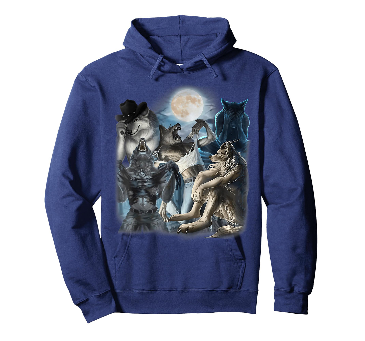 Edgy Wolf Wolves Howling Funny Oddly Specific Dank Meme T-Shirt