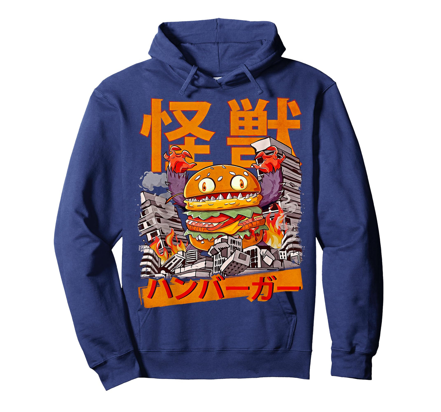 Kaiju Burger Japanese Anime Monster Hamburger Cheeseburger T-Shirt