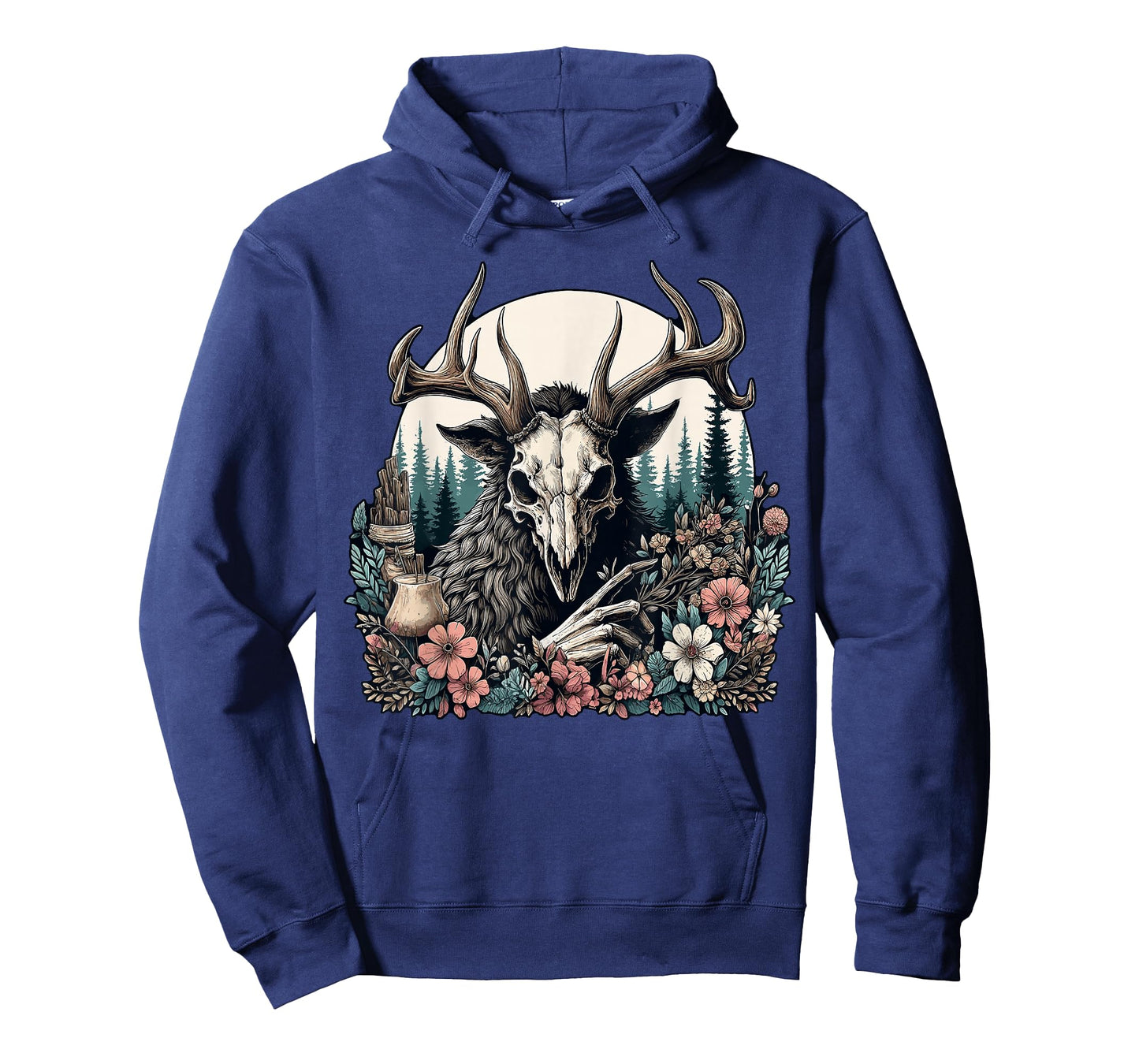Floral Cryptid Wendigo Nature Forest T-Shirt